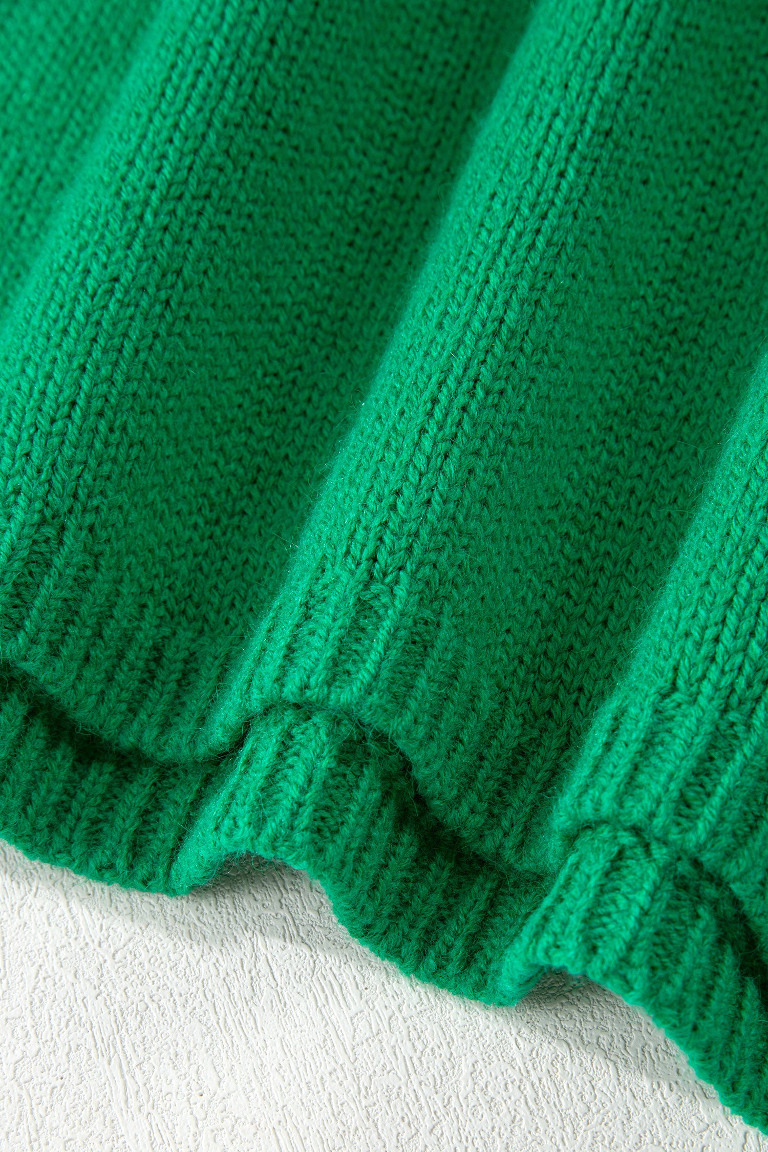 Bright Green Festive Bow Backless Bubble Sleeve Sweater-TOPS / DRESSES-[Adult]-[Female]-2022 Online Blue Zone Planet