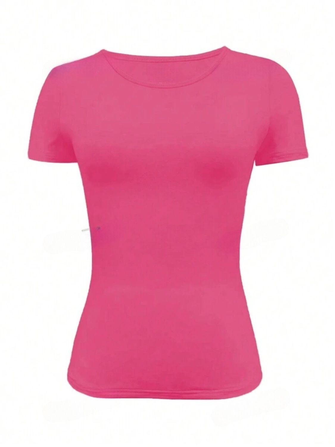 Round Neck Short Sleeve T-Shirt-TOPS / DRESSES-[Adult]-[Female]-2022 Online Blue Zone Planet