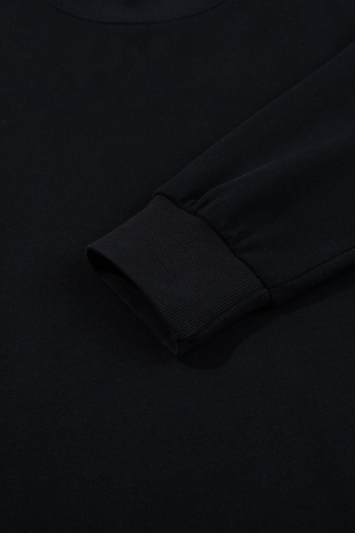 Black Solid Color Oversized Mock Neck Sweatshirt-Tops/Sweatshirts & Hoodies-[Adult]-[Female]-2022 Online Blue Zone Planet