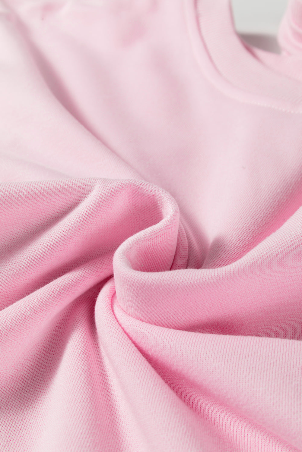 Pink Colorblock Patchwork Drop Shoulder Plus Size Sweatshirt-Plus Size/Plus Size Sweatshirts & Hoodies-[Adult]-[Female]-2022 Online Blue Zone Planet