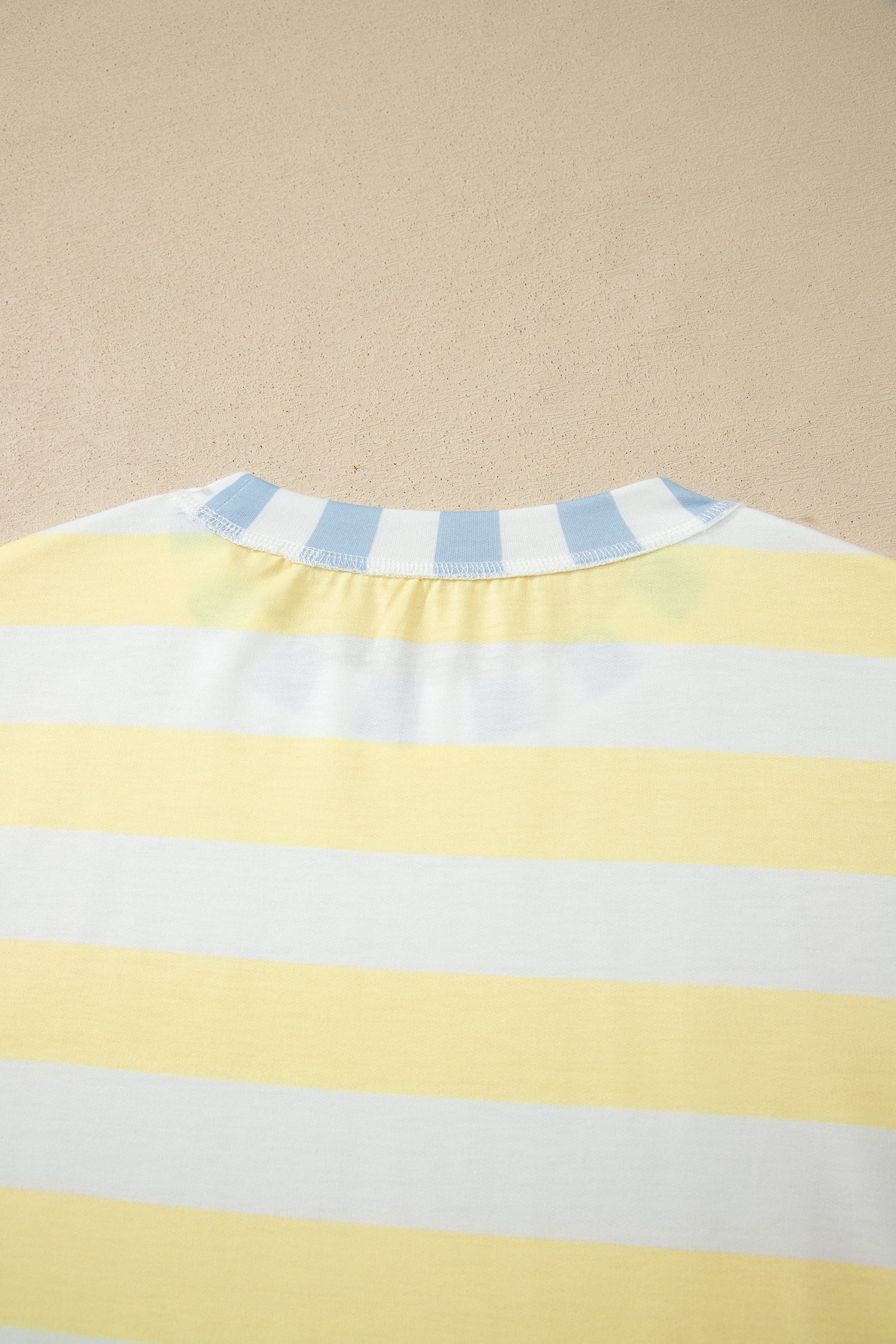 Pink Stripe Exposed Seam Contrast Patchwork Oversized Top-Tops/Tops & Tees-[Adult]-[Female]-2022 Online Blue Zone Planet