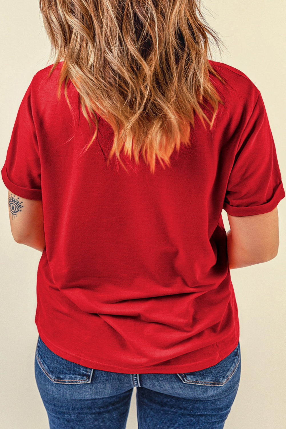 Bright Green Casual Plain Crew Neck Tee-Tops/Tops & Tees-[Adult]-[Female]-2022 Online Blue Zone Planet