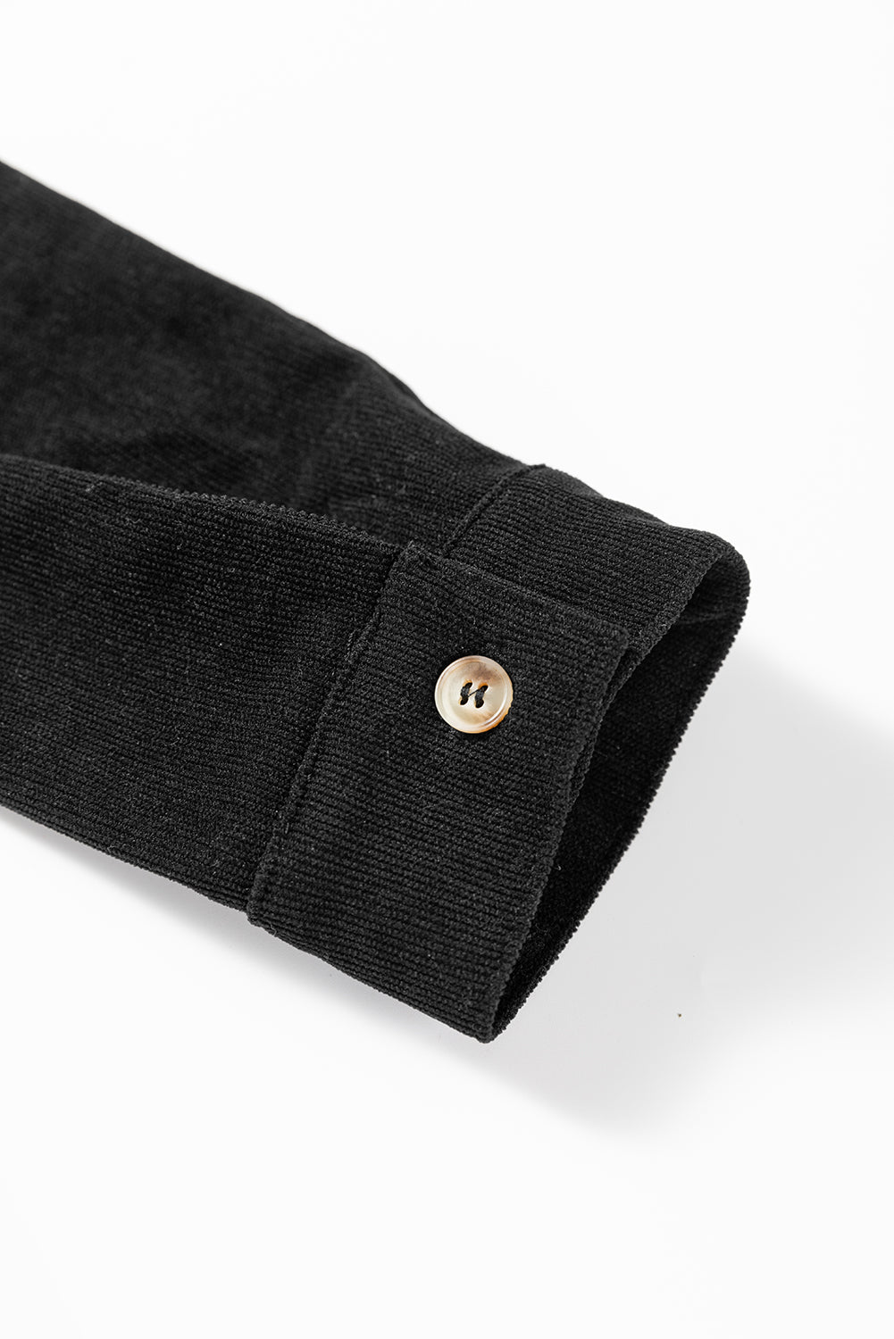 Vineyard Green Corduroy Half Button Collared Long Sleeve Mini Dress-Dresses/Mini Dresses-[Adult]-[Female]-2022 Online Blue Zone Planet