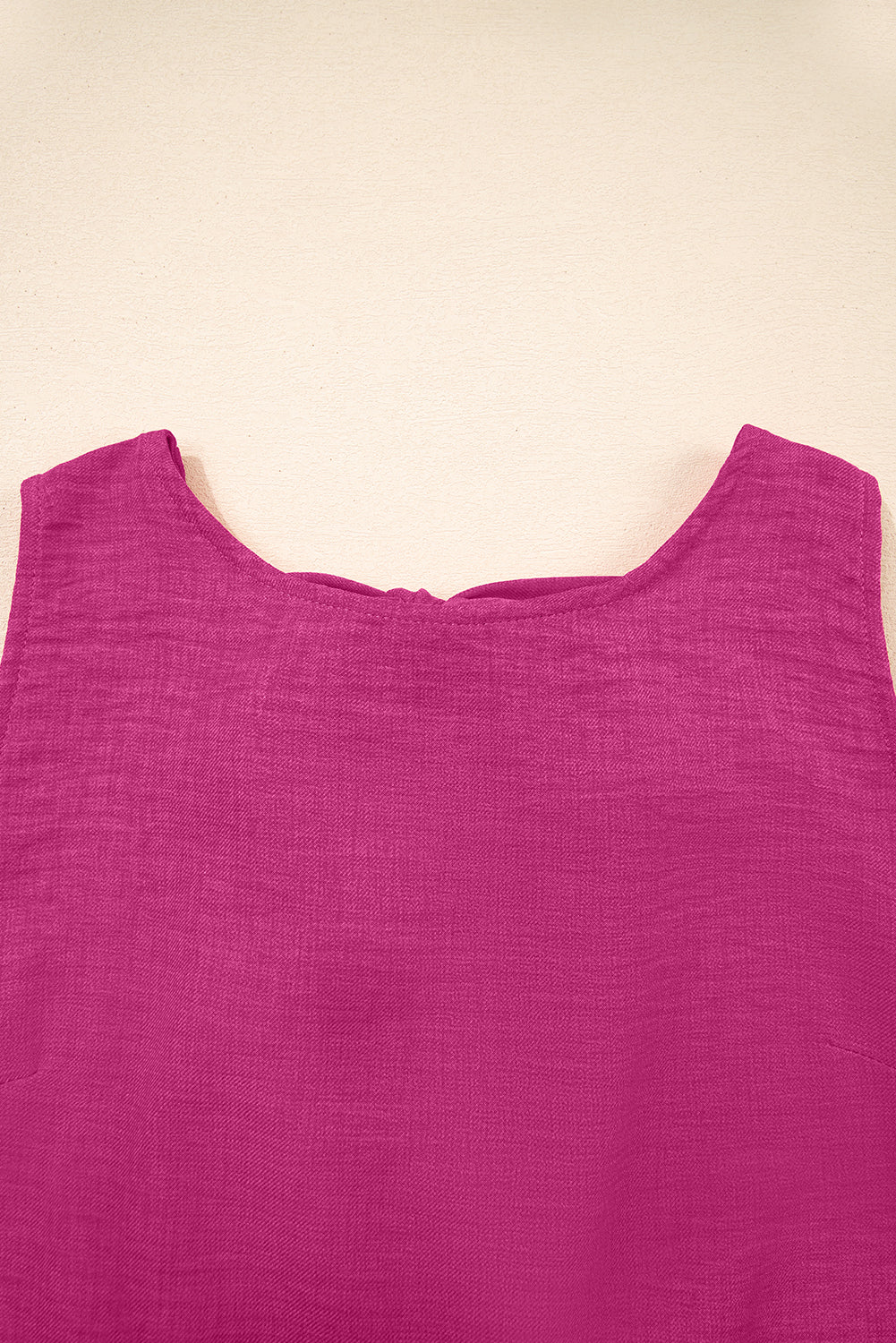Smoke Gray Knot Scoop Back Ruffle Hem Sleeveless Mini Dress-TOPS / DRESSES-[Adult]-[Female]-2022 Online Blue Zone Planet