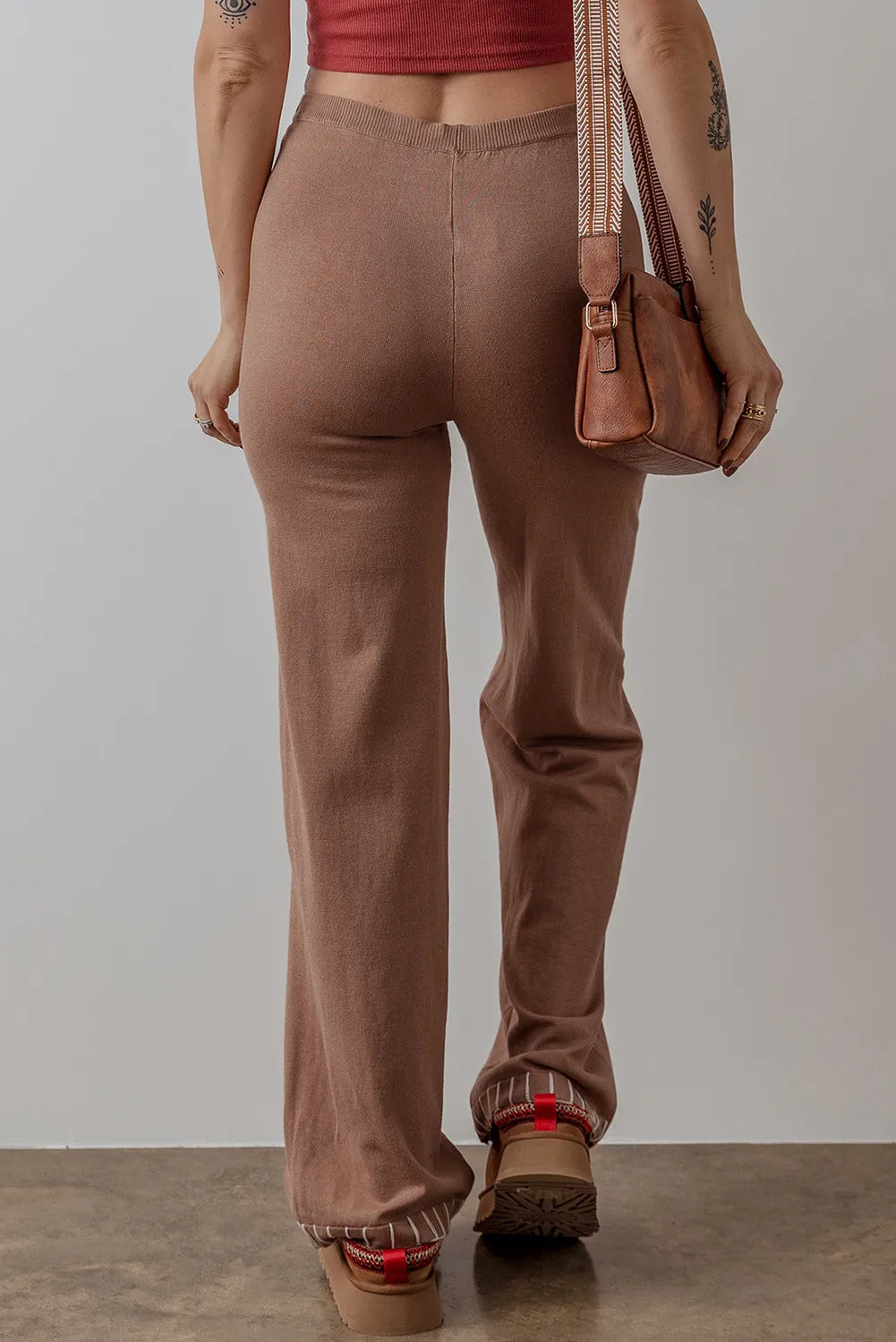 High Waist Pants-BOTTOMS SIZES SMALL MEDIUM LARGE-[Adult]-[Female]-2022 Online Blue Zone Planet