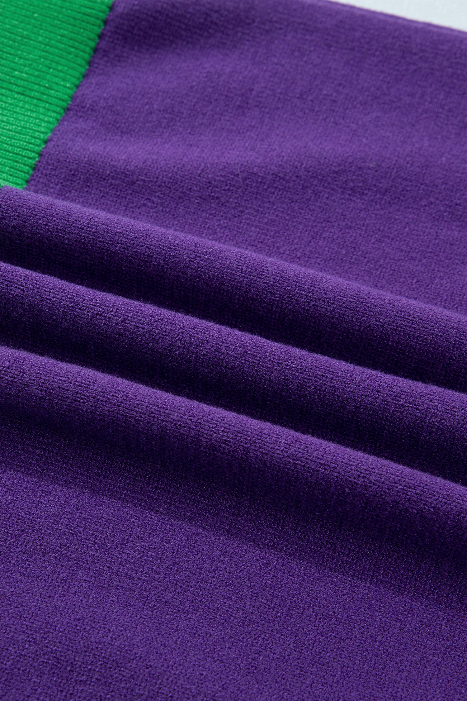 Tillandsia Purple Mardi Gras Tinsel Graphic Short Sleeve Sweater-TOPS / DRESSES-[Adult]-[Female]-2022 Online Blue Zone Planet