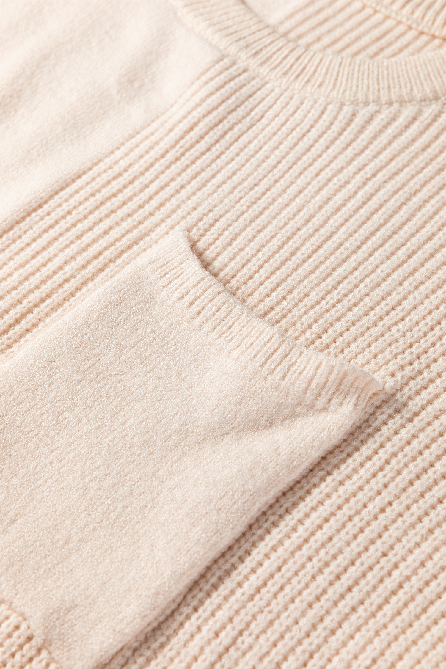 Jet Stream Solid Color Mixed Knits Patch Pocket Short Sleeve Sweater-TOPS / DRESSES-[Adult]-[Female]-2022 Online Blue Zone Planet