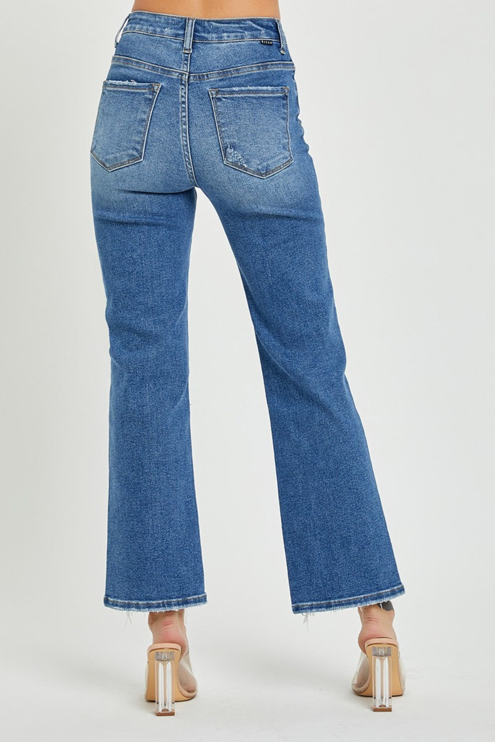 RISEN High Rise Straight Jeans-BOTTOMS SIZES SMALL MEDIUM LARGE-[Adult]-[Female]-2022 Online Blue Zone Planet