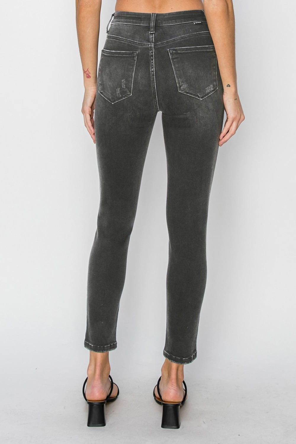 RISEN Full Size High Rise Ankle Skinny Jeans-[Adult]-[Female]-2022 Online Blue Zone Planet