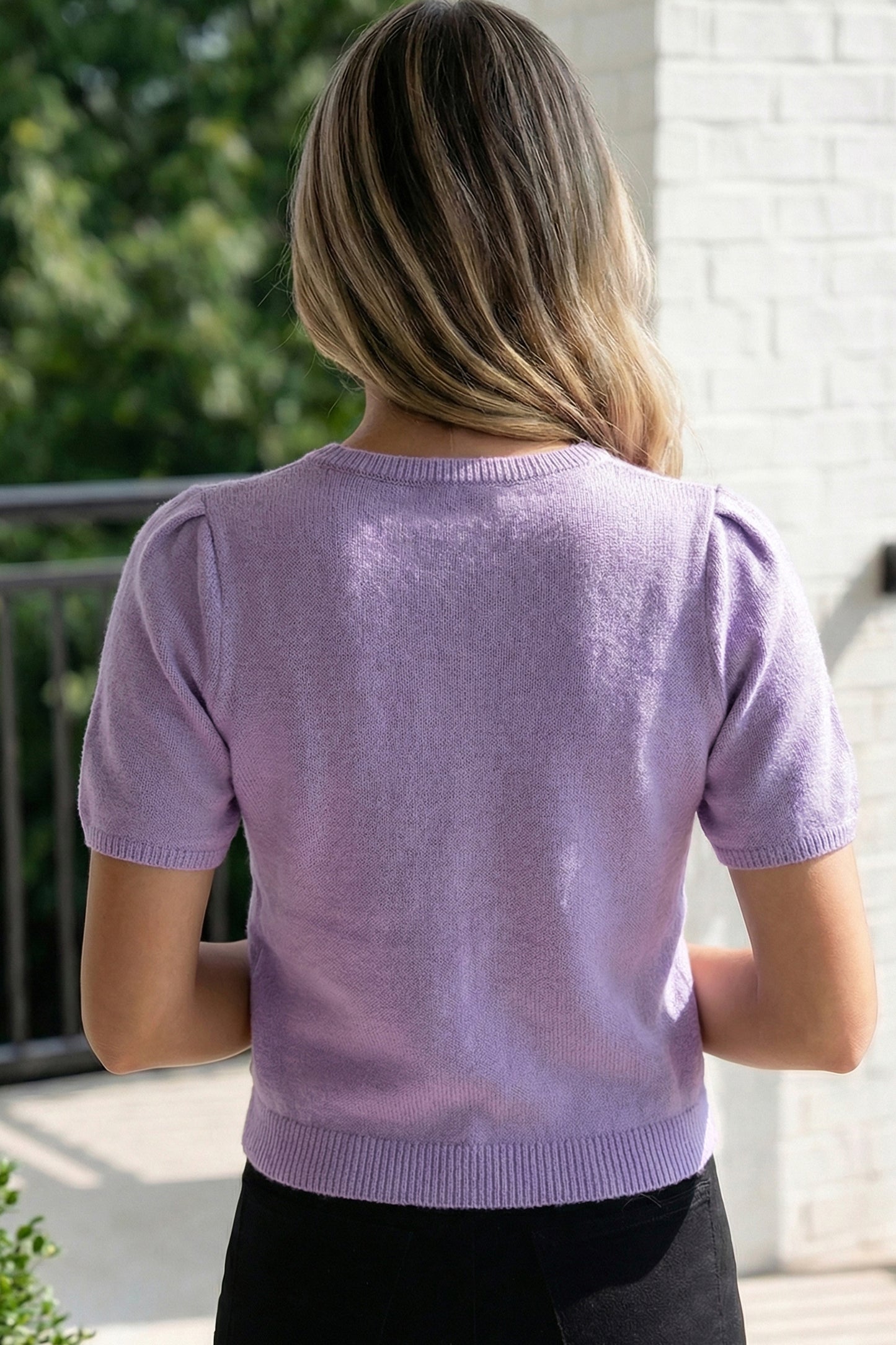 Orchid Petal Short Sleeve Soft Cardigan Sweater T Shirt-TOPS / DRESSES-[Adult]-[Female]-2022 Online Blue Zone Planet