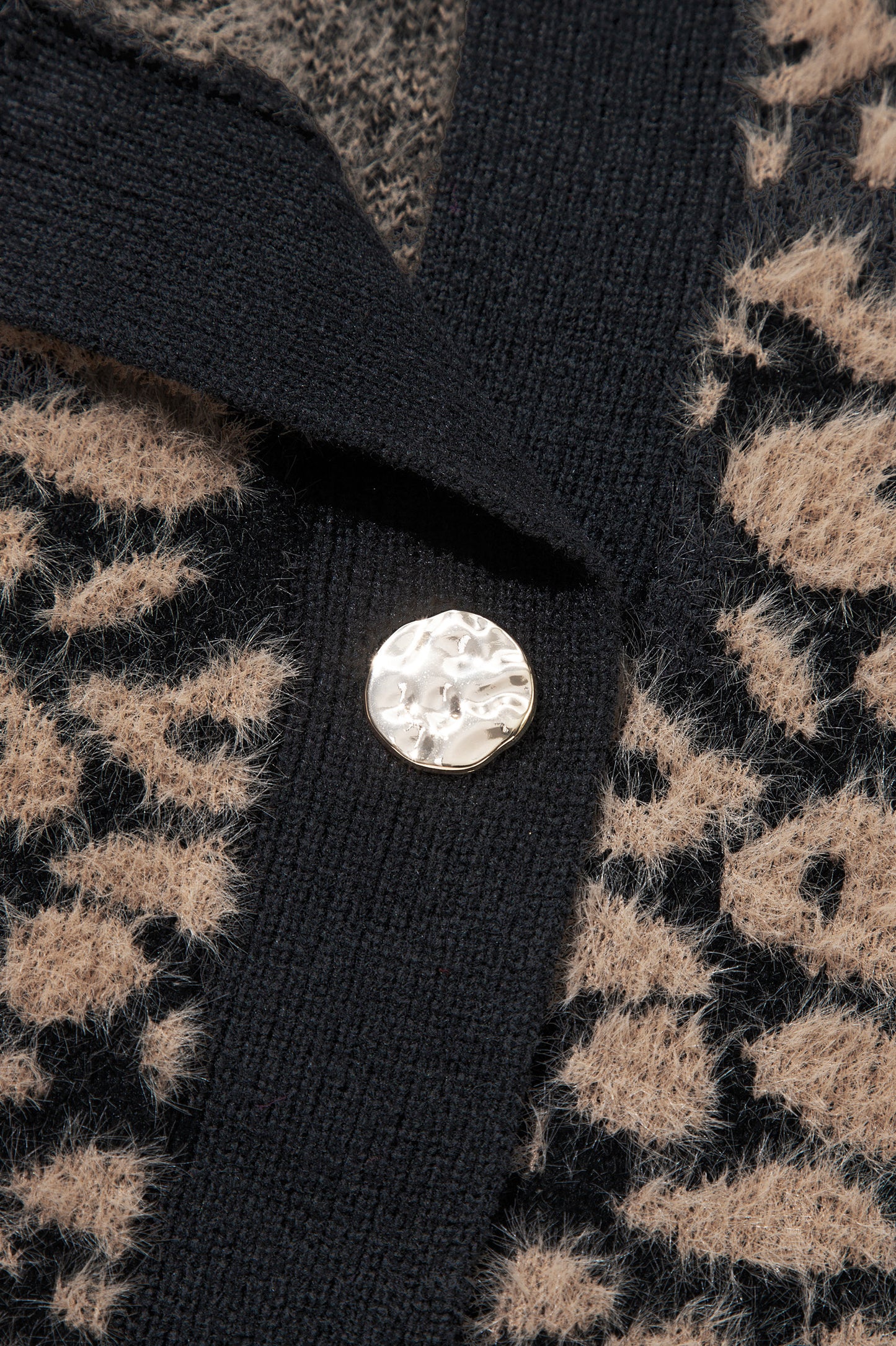 Pink Leopard Print Knit Sleeveless Regular Wash Sweater Vest-Sweaters & Cardigans/Sweater Vests-[Adult]-[Female]-2022 Online Blue Zone Planet