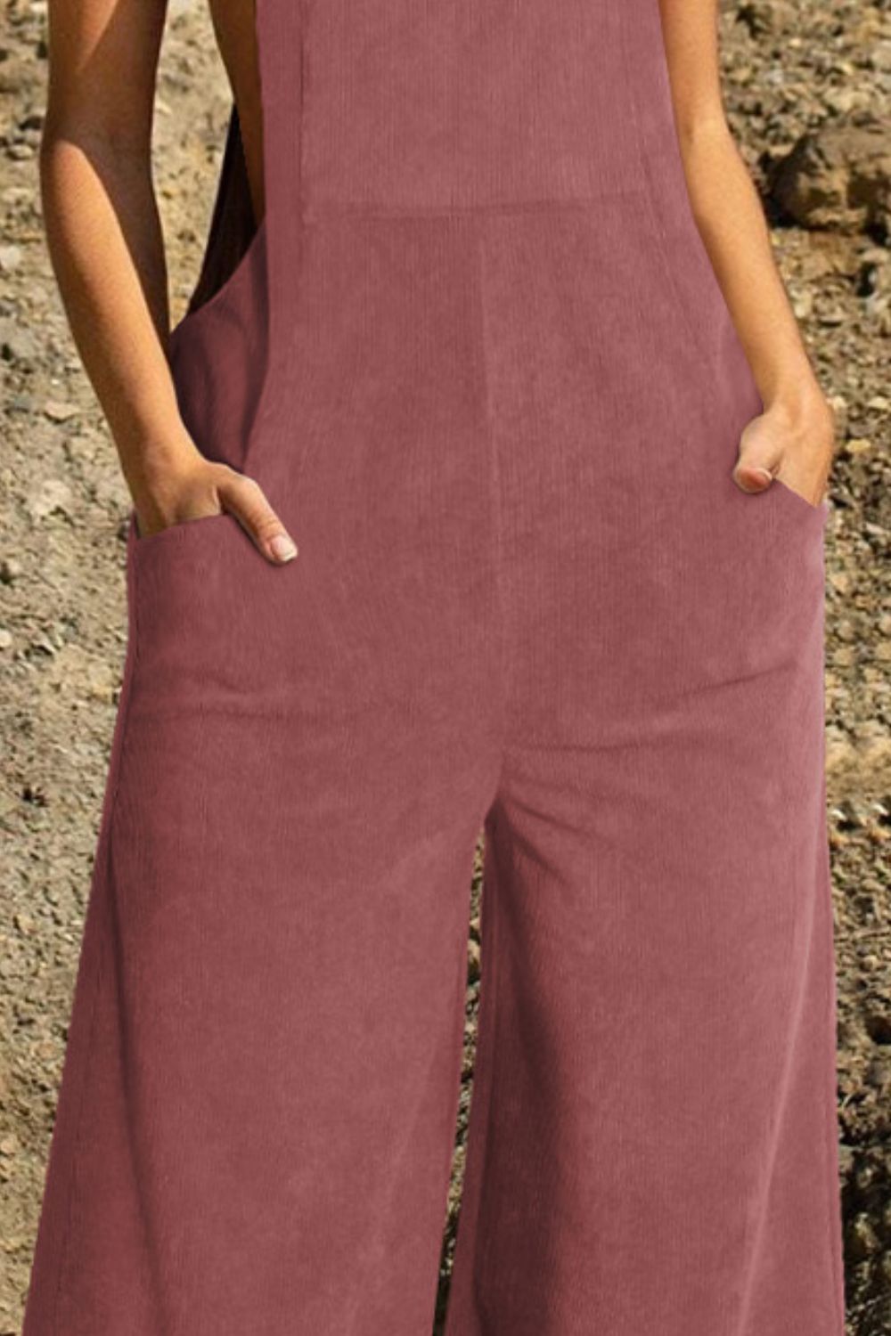 Pocketed Wide Leg Overall-TOPS / DRESSES-[Adult]-[Female]-2022 Online Blue Zone Planet