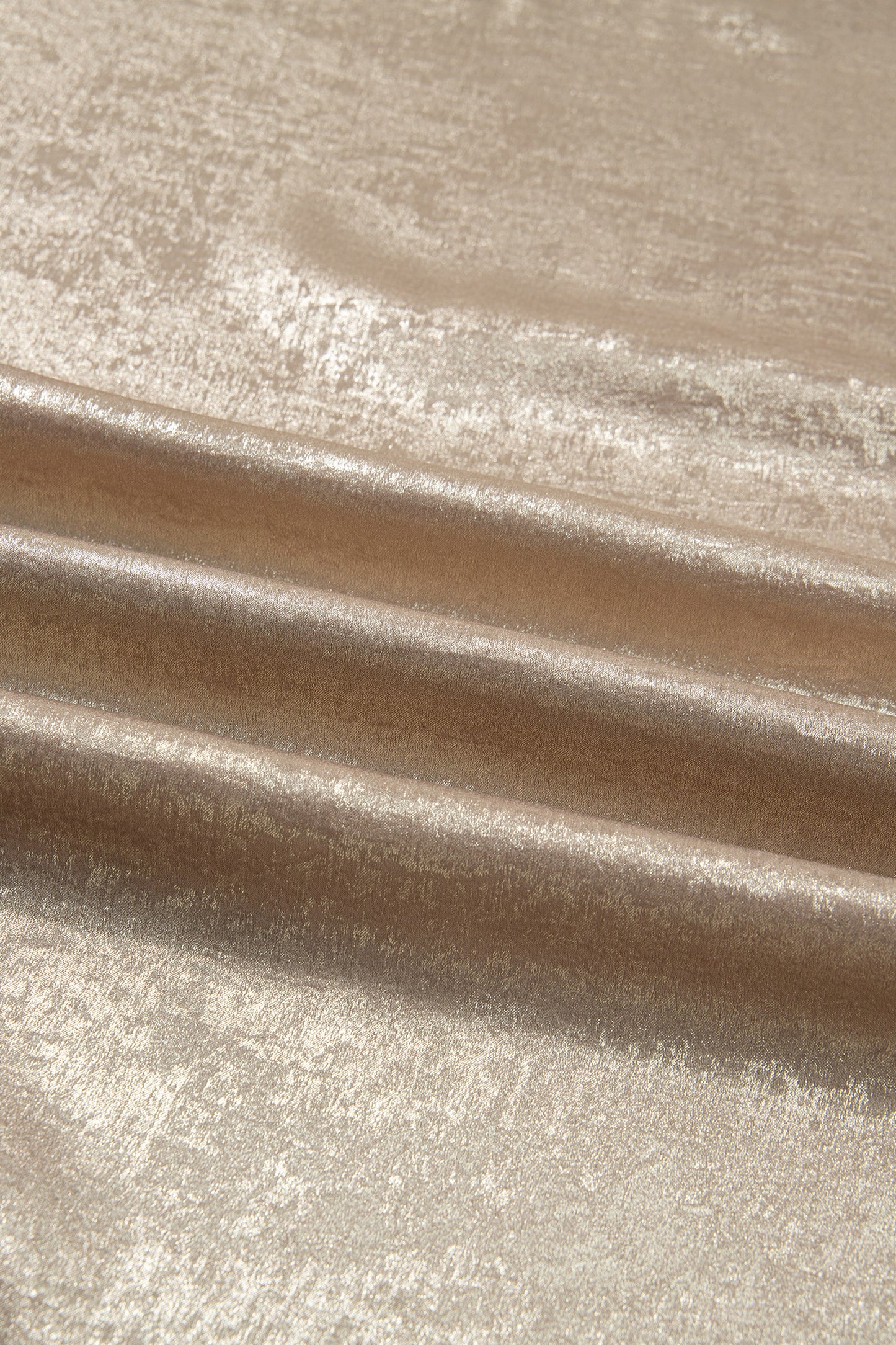 Apricot Plus Size Metallic Long Flounce Sleeve Blouse-Plus Size/Plus Size Tops/Plus Size Blouses & Shirts-[Adult]-[Female]-2022 Online Blue Zone Planet