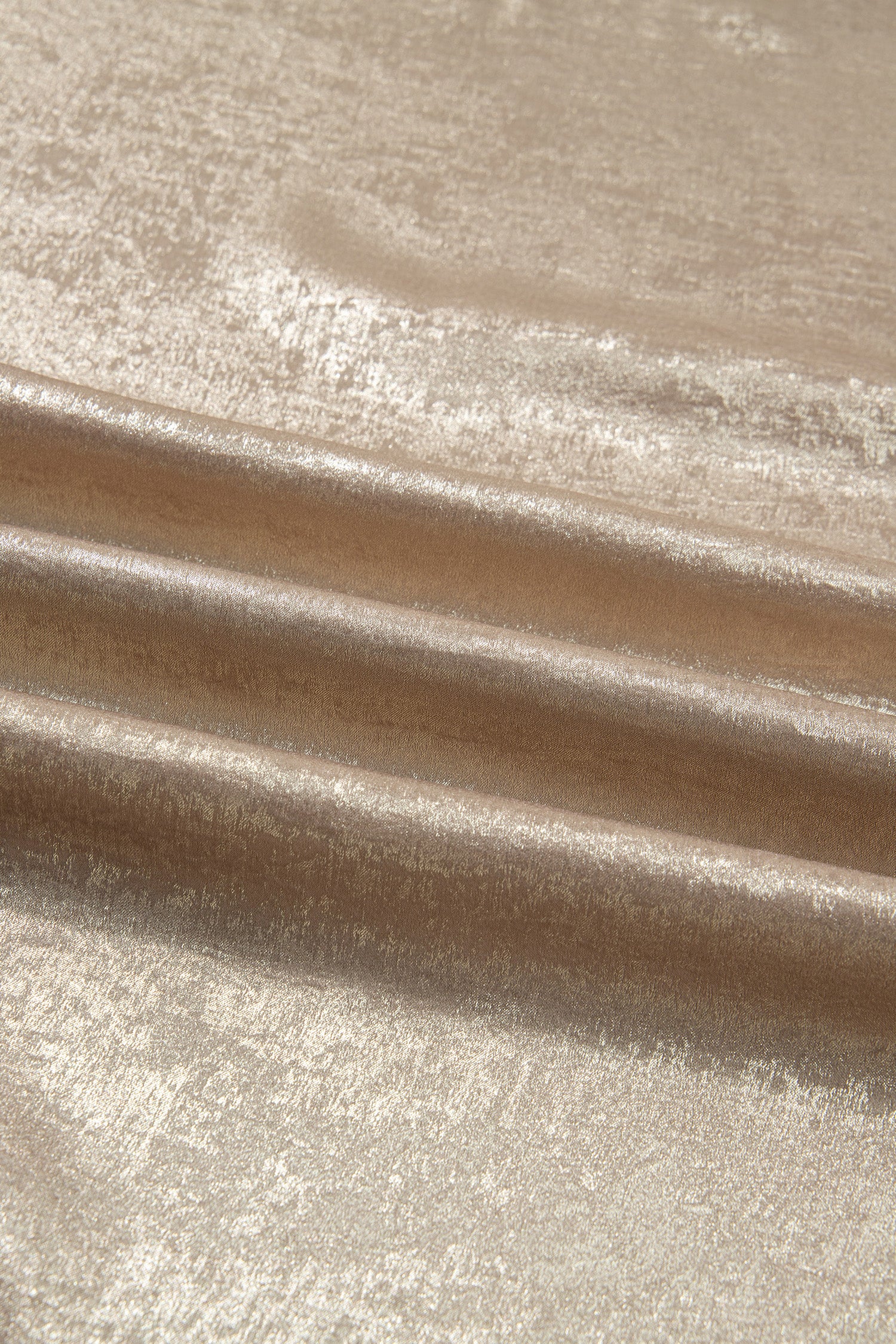 Apricot Plus Size Metallic Long Flounce Sleeve Blouse-Plus Size/Plus Size Tops/Plus Size Blouses & Shirts-[Adult]-[Female]-2022 Online Blue Zone Planet