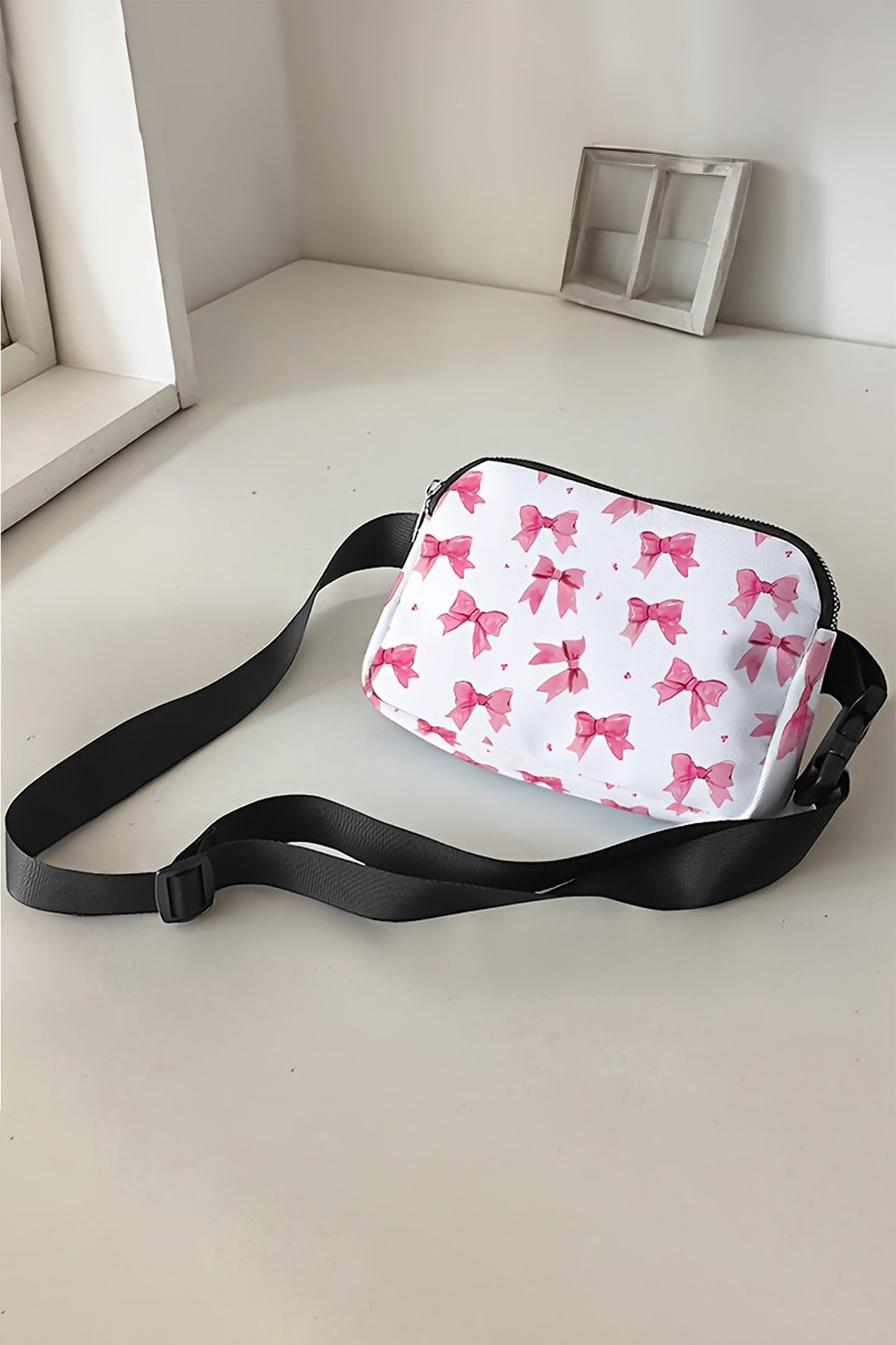 Bonbon Valentines Day Printed Canvas Crossbody Bag