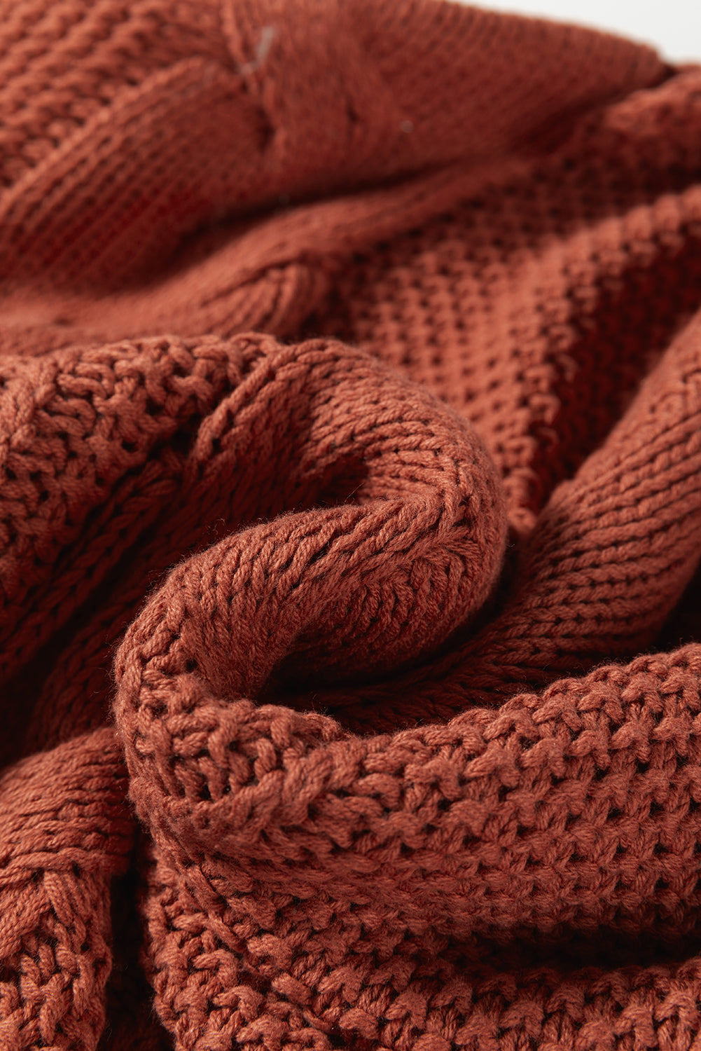 Redwood Burl Chunky Fit Slouchy Textured Knit Sweater-TOPS / DRESSES-[Adult]-[Female]-2022 Online Blue Zone Planet