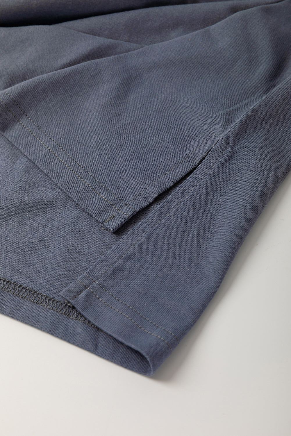 Dark Blue Leopard Colorblock Patchwork Long Sleeve Drop Shoulder Top-Tops/Long Sleeve Tops-[Adult]-[Female]-2022 Online Blue Zone Planet