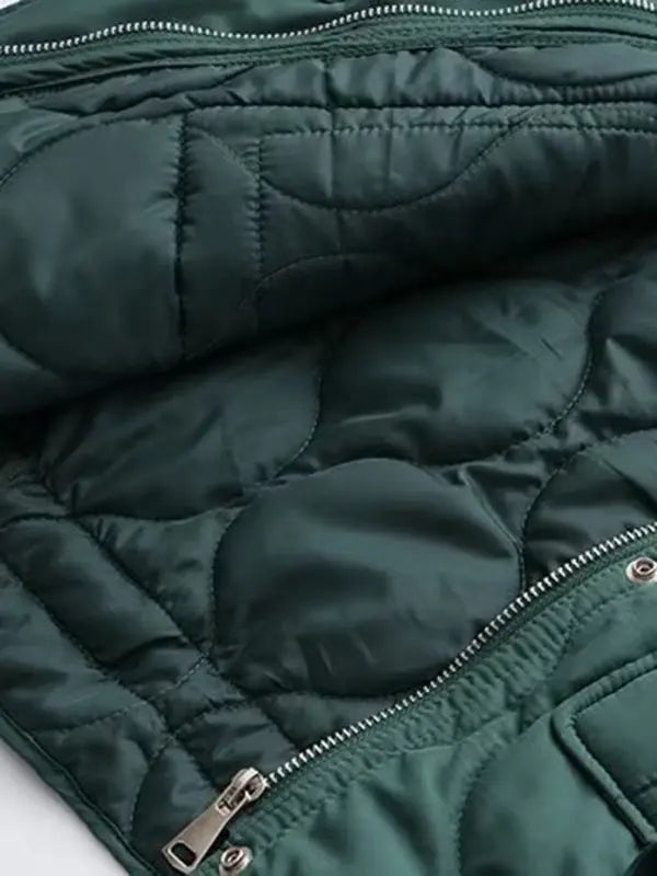 autumn and winter zippered loose jacket BLUE ZONE PLANET