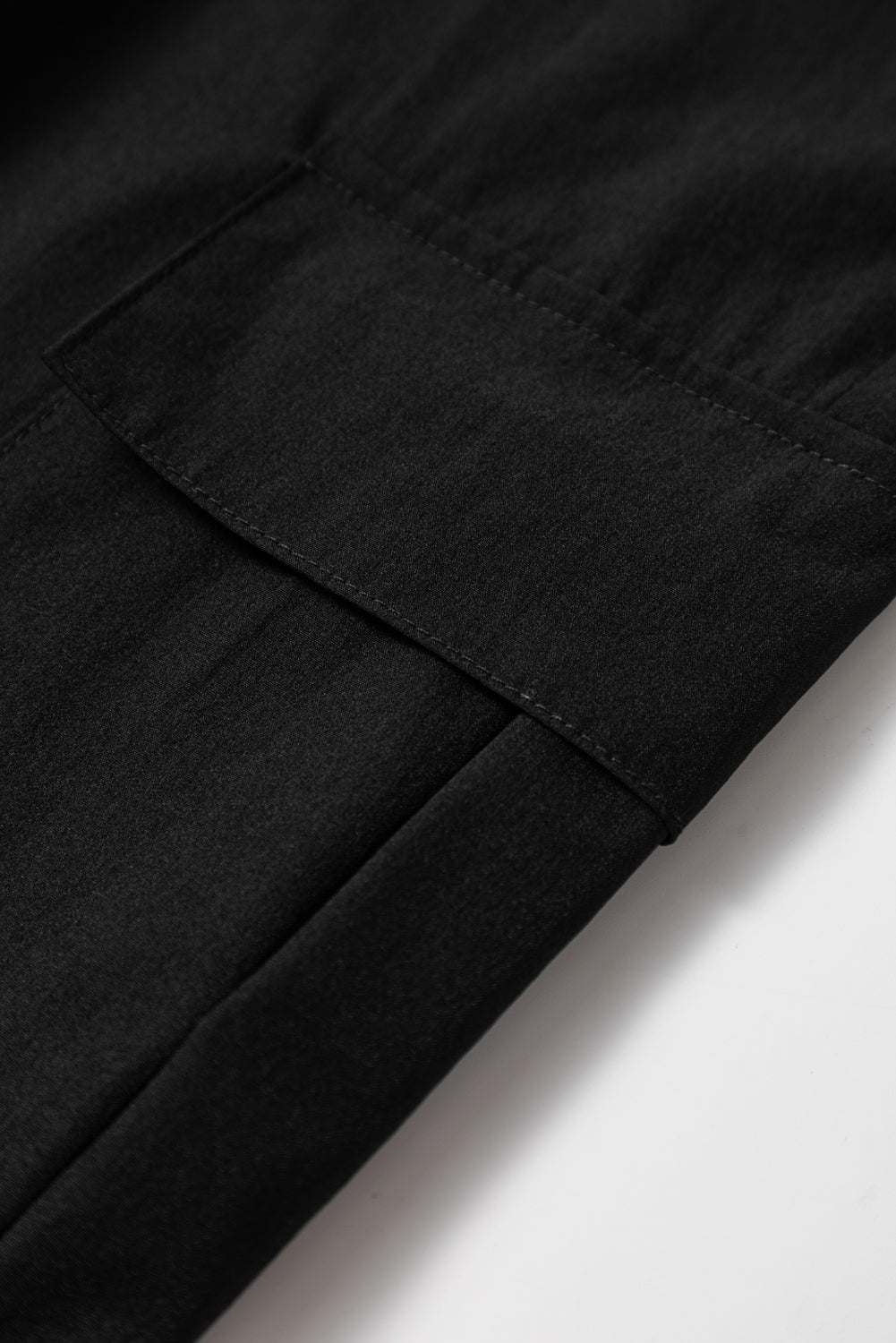 Black Elastic High Waist Pocketed Cargo Jogger Pants-Bottoms/Pants & Culotte-[Adult]-[Female]-2022 Online Blue Zone Planet