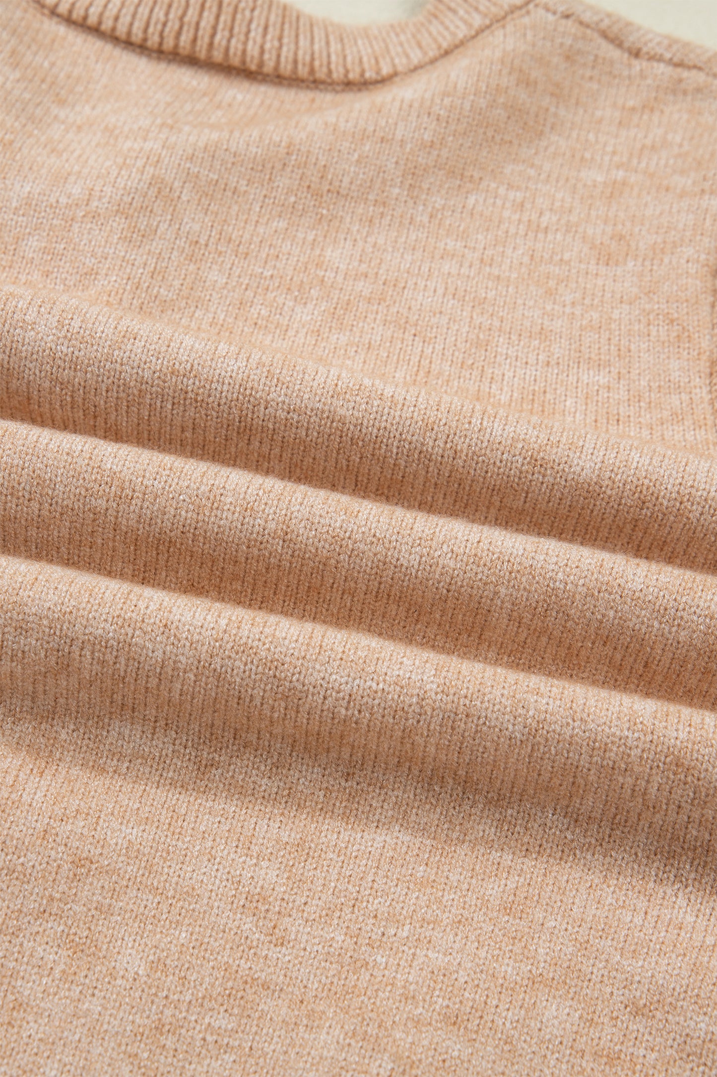 Oatmeal Ruffle Trim Gold Button Sweater Cardigan-Sweaters & Cardigans/Cardigans-[Adult]-[Female]-2022 Online Blue Zone Planet