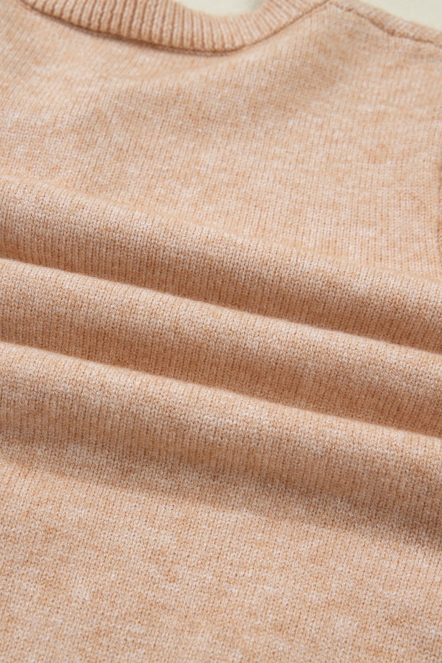 Oatmeal Ruffle Trim Gold Button Sweater Cardigan-Sweaters & Cardigans/Cardigans-[Adult]-[Female]-2022 Online Blue Zone Planet