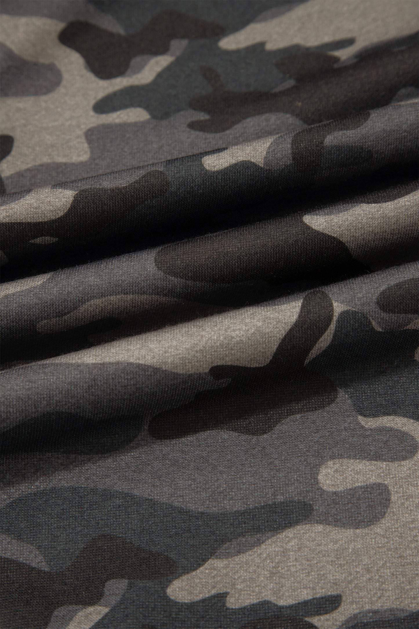 Khaki Camouflage Print Striped Side Panel Patchwork Drawstring Pants-Bottoms/Pants & Culotte-[Adult]-[Female]-2022 Online Blue Zone Planet