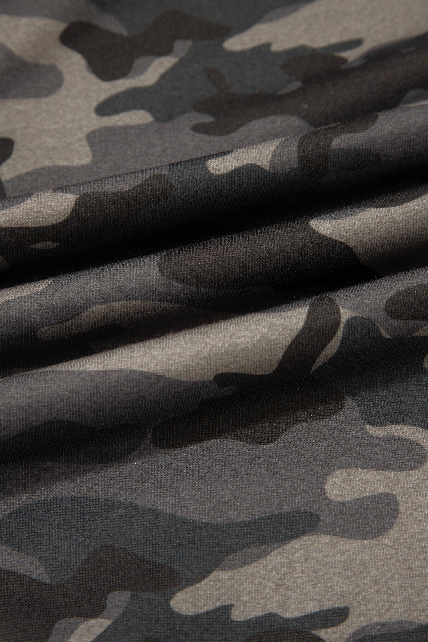 Khaki Camouflage Print Striped Side Panel Patchwork Drawstring Pants-Bottoms/Pants & Culotte-[Adult]-[Female]-2022 Online Blue Zone Planet