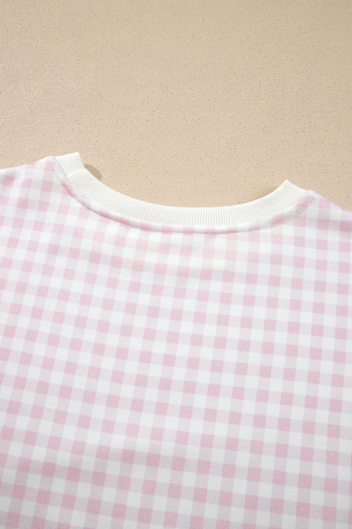 Pink Plaid Baggy Pullover Drawstring Casual Shorts 2pcs Outfit-Two Piece Sets/Short Sets-[Adult]-[Female]-2022 Online Blue Zone Planet