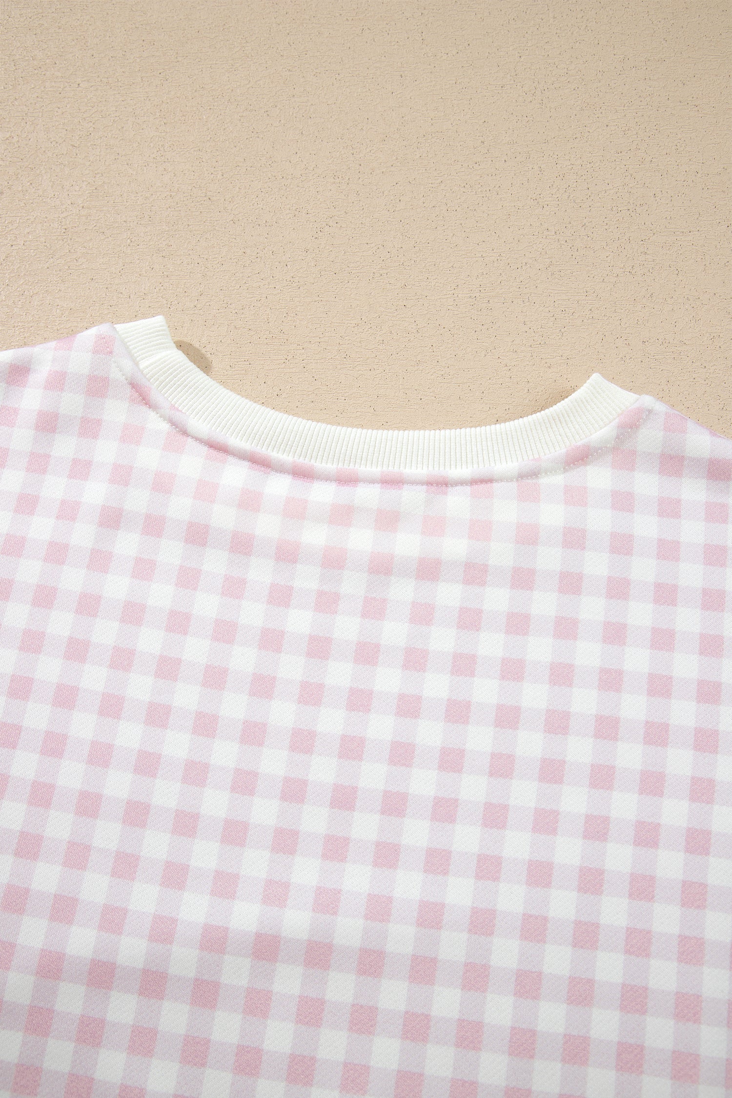 Pink Plaid Baggy Pullover Drawstring Casual Shorts 2pcs Outfit-Two Piece Sets/Short Sets-[Adult]-[Female]-2022 Online Blue Zone Planet