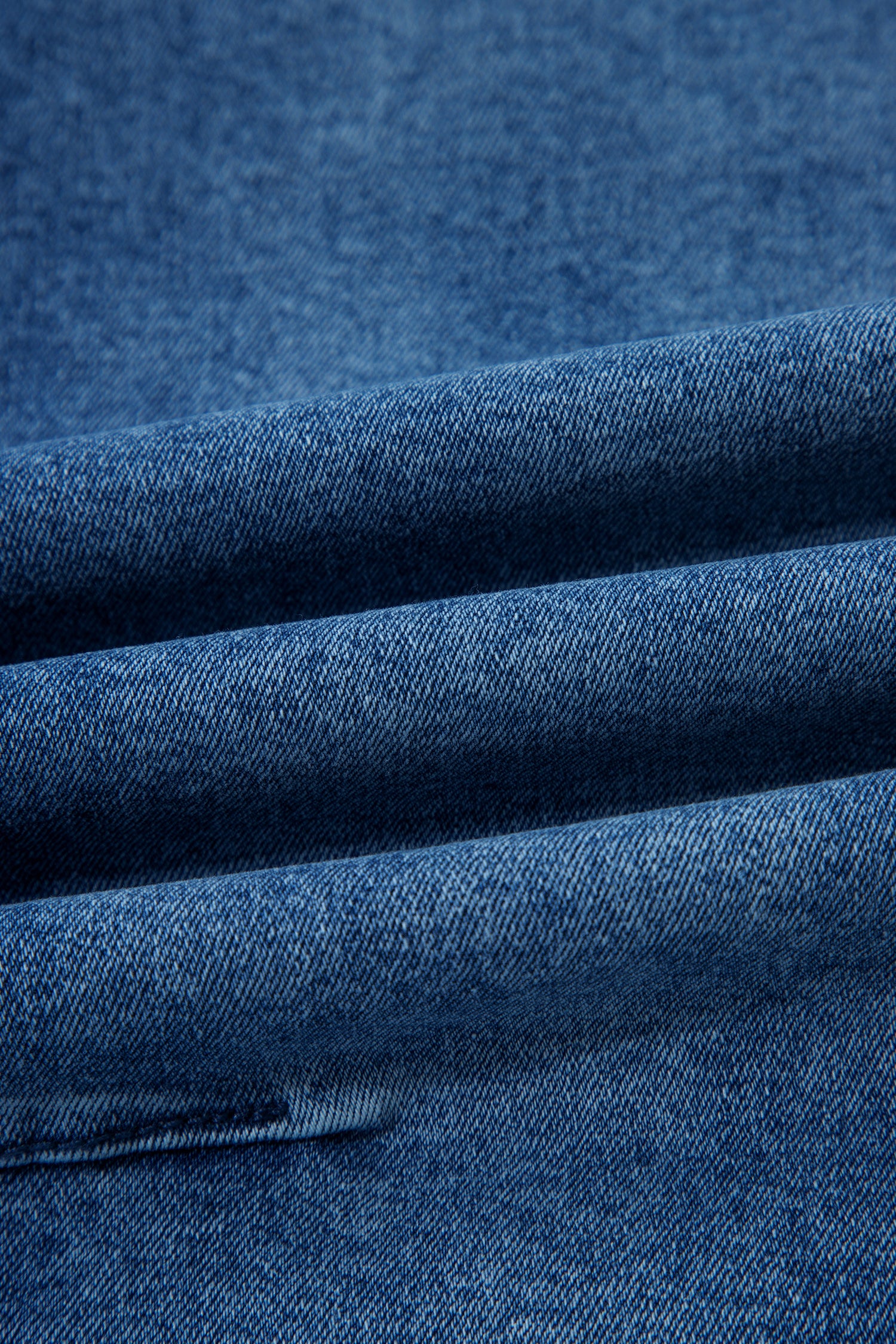 Sail Blue Frayed Cropped Straight Jeans-Bottoms/Jeans-[Adult]-[Female]-2022 Online Blue Zone Planet