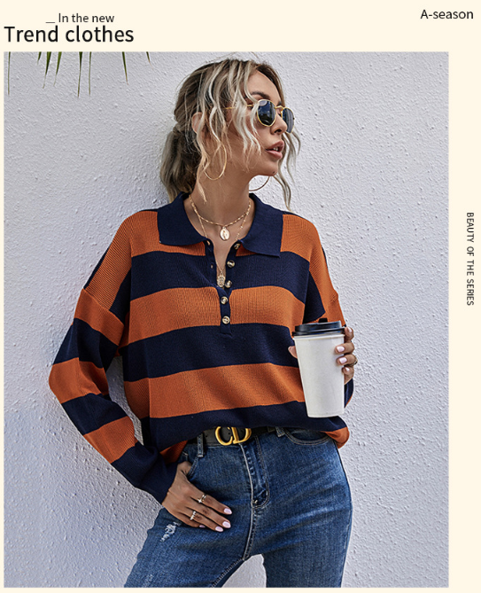 Women's Fashion Trend Pullover Sweater-[Adult]-[Female]-2022 Online Blue Zone Planet