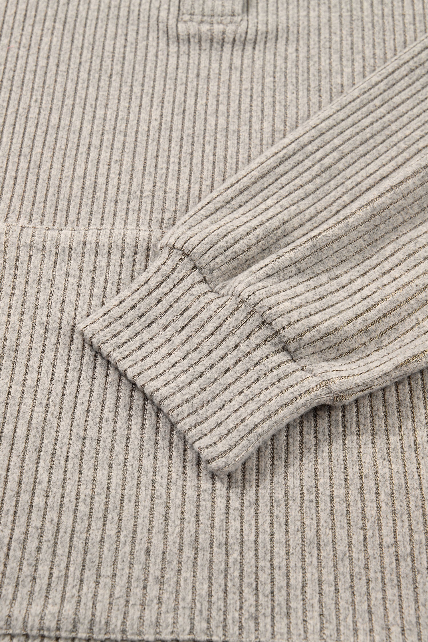 Simply Taupe Plus Size Ribbed Knit Kangaroo Pocket Henley Long Sleeve Top-Plus Size/Plus Size Tops/Plus Size Long Sleeve Tops-[Adult]-[Female]-2022 Online Blue Zone Planet