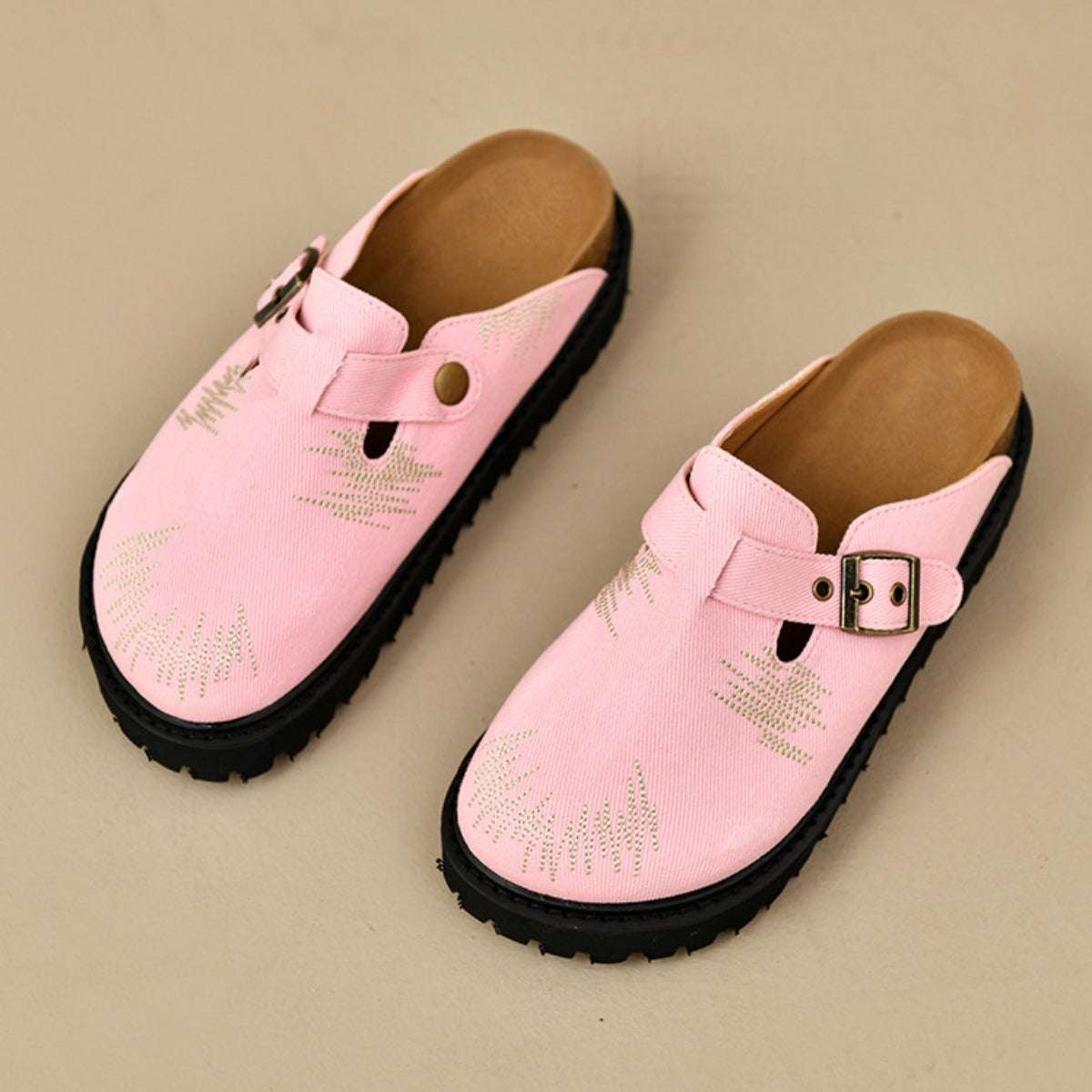 Blue Zone Planet | Round Toe Platform Loafers-SNEAKERS-[Adult]-[Female]-Pink-35(US4)-2022 Online Blue Zone Planet