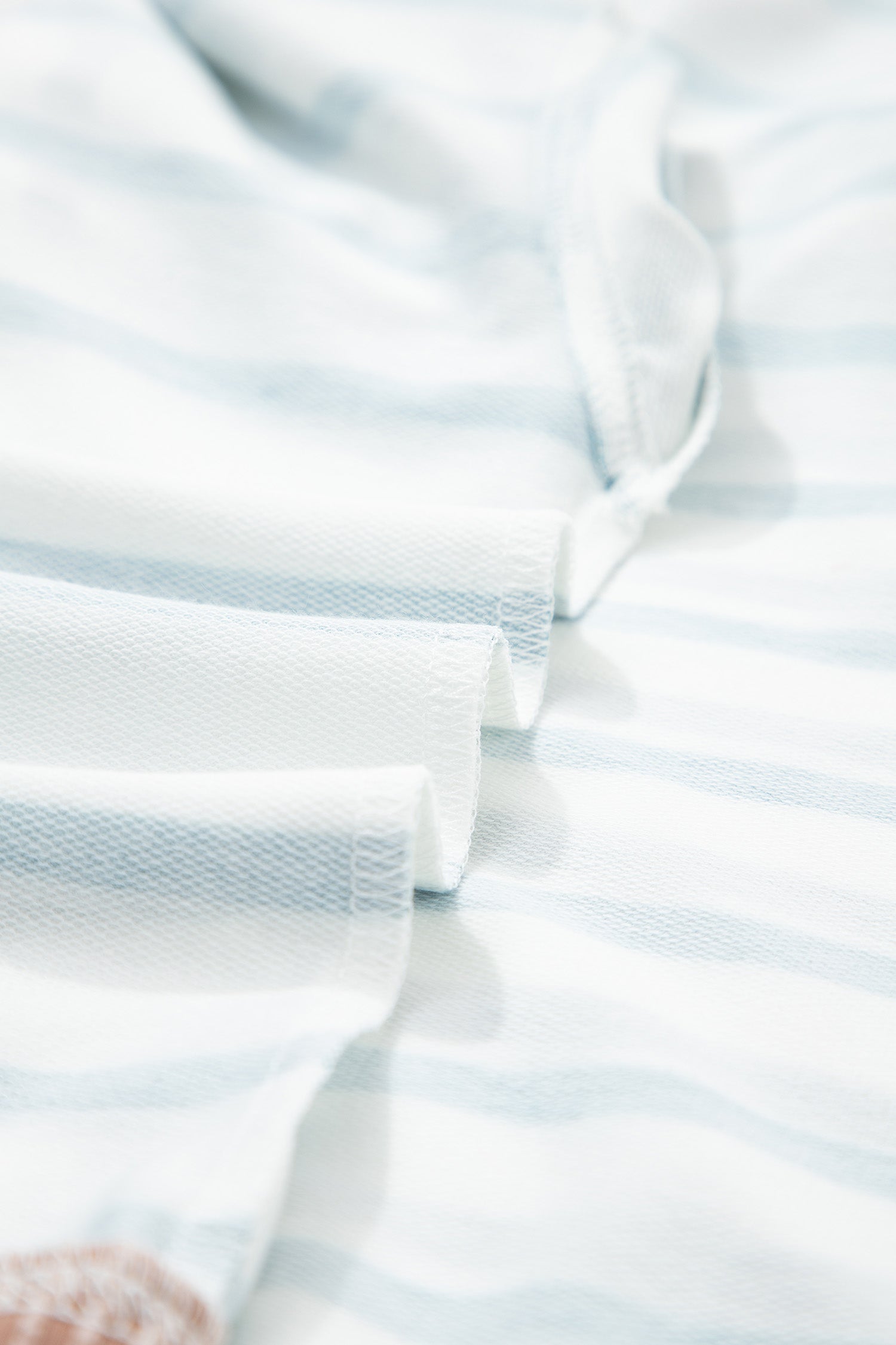 White Stripe Twisted Ribbed Patchwork Drop Shoulder Round Neck Sweatshirt-Tops/Sweatshirts & Hoodies-[Adult]-[Female]-2022 Online Blue Zone Planet