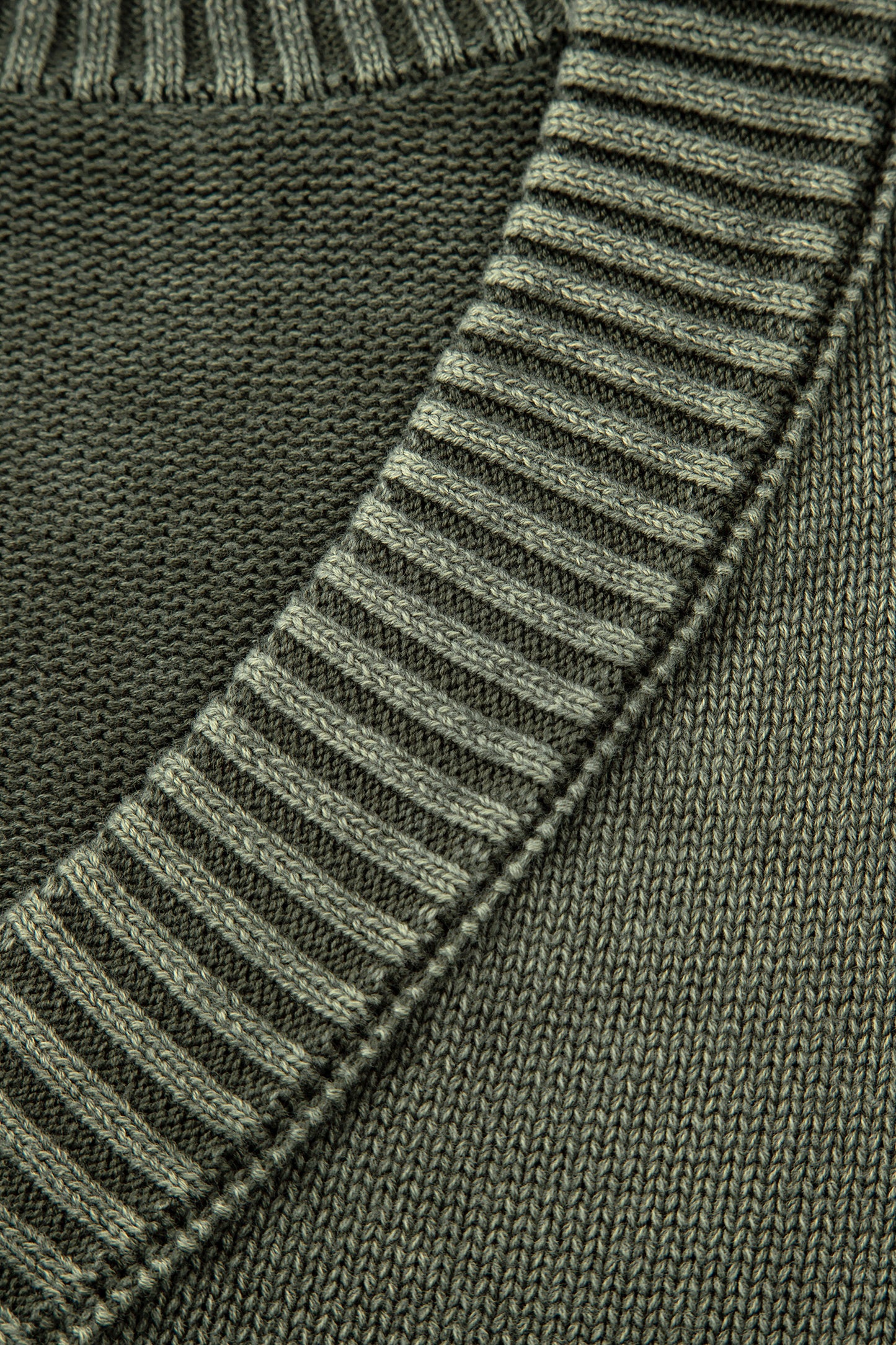 Four Leaf Clover Mineral Wash V Neck Knit Exposed Seam Drop Shoulder Loose Sweater-TOPS / DRESSES-[Adult]-[Female]-2022 Online Blue Zone Planet