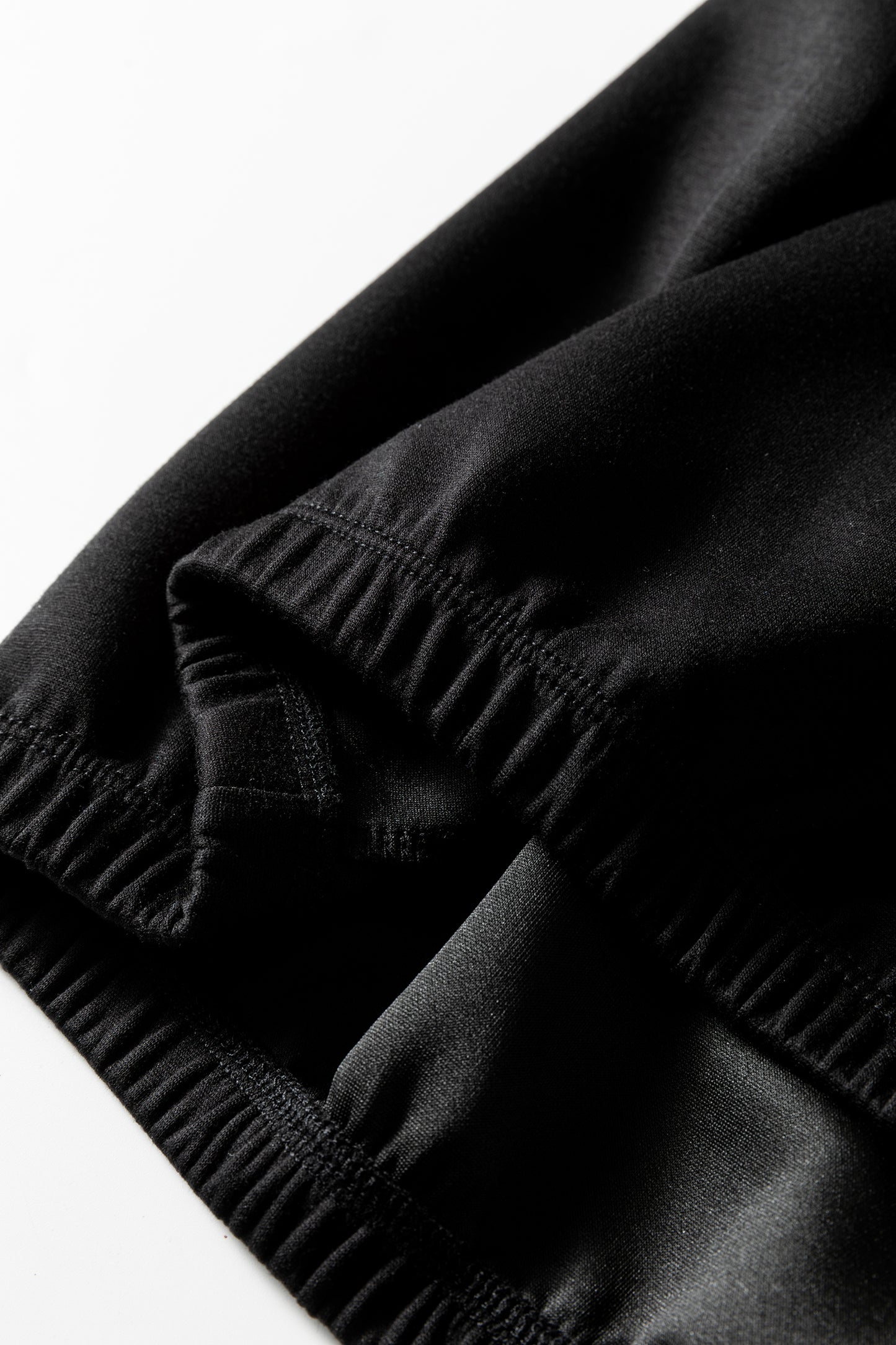 Black Leopard Contrast Drawstring Hood Drop Shoulder Loose Top