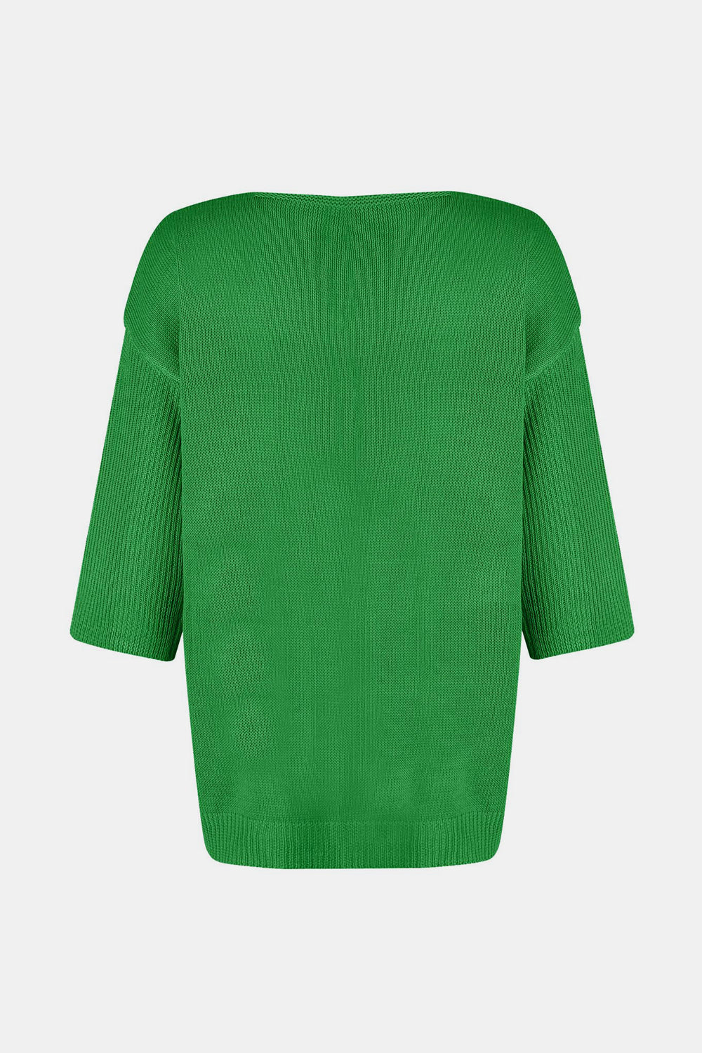 V-Neck Three-Quarter Sleeve Knit Top-TOPS / DRESSES-[Adult]-[Female]-2022 Online Blue Zone Planet