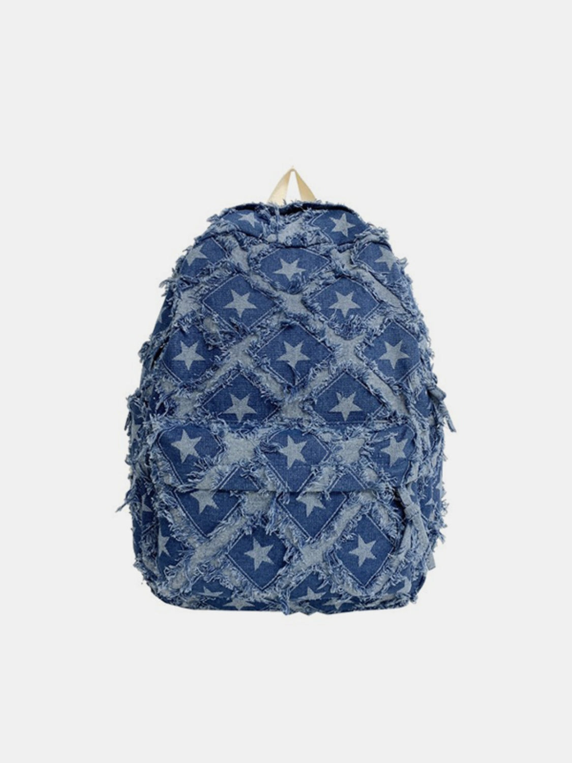 Star Denim Backpack Bag-HANDBAGS-[Adult]-[Female]-Medium-One Size-2022 Online Blue Zone Planet