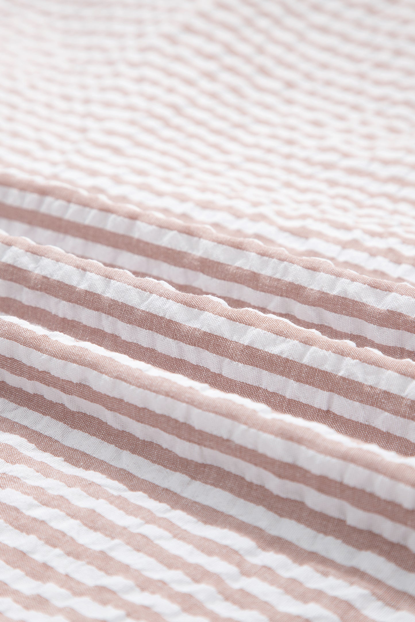 Khaki Stripe Frilled Collar Half Sleeve Shirt Maxi Dress-TOPS / DRESSES-[Adult]-[Female]-2022 Online Blue Zone Planet