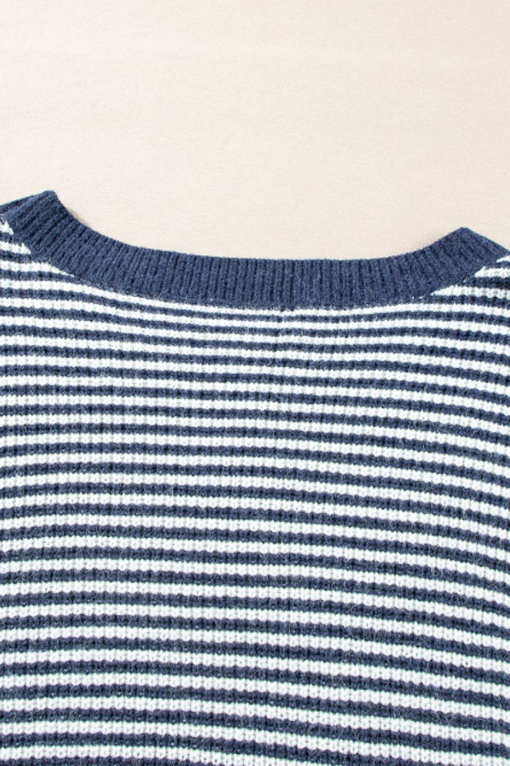 Striped Boat Neck Long Sleeve Sweater-TOPS / DRESSES-[Adult]-[Female]-2022 Online Blue Zone Planet