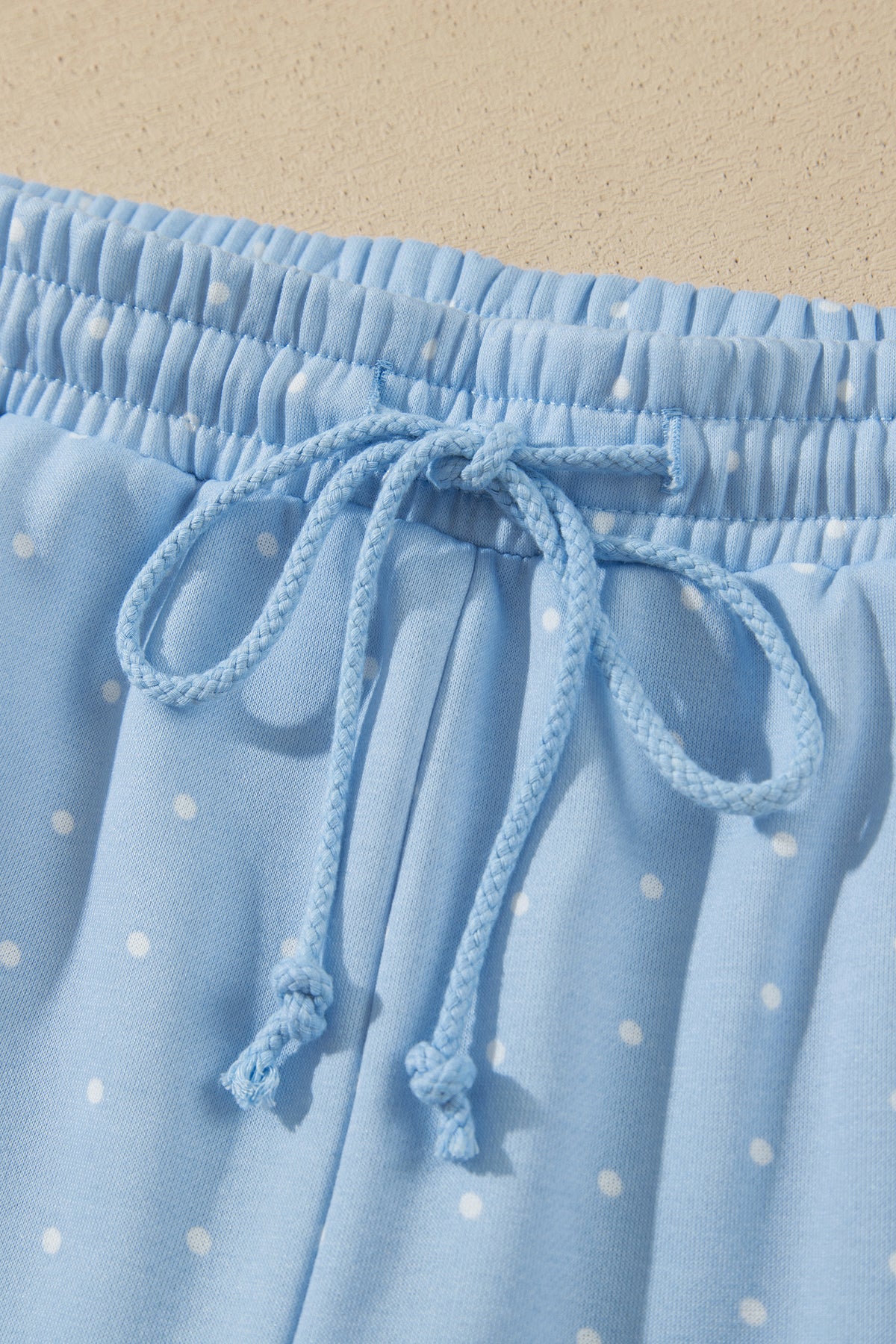 Pink Polka Dot Printed Oversized Hoodie Casual Shorts 2pcs Set-Tops / Dresses-[Adult]-[Female]-2022 Online Blue Zone Planet