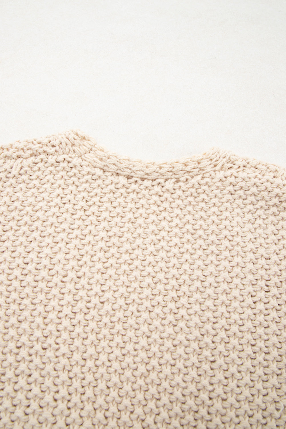 Parchment Color Block Crochet Open Front Plus Size Cardigan-Plus Size/Plus Size Sweaters & Cardigans-[Adult]-[Female]-2022 Online Blue Zone Planet