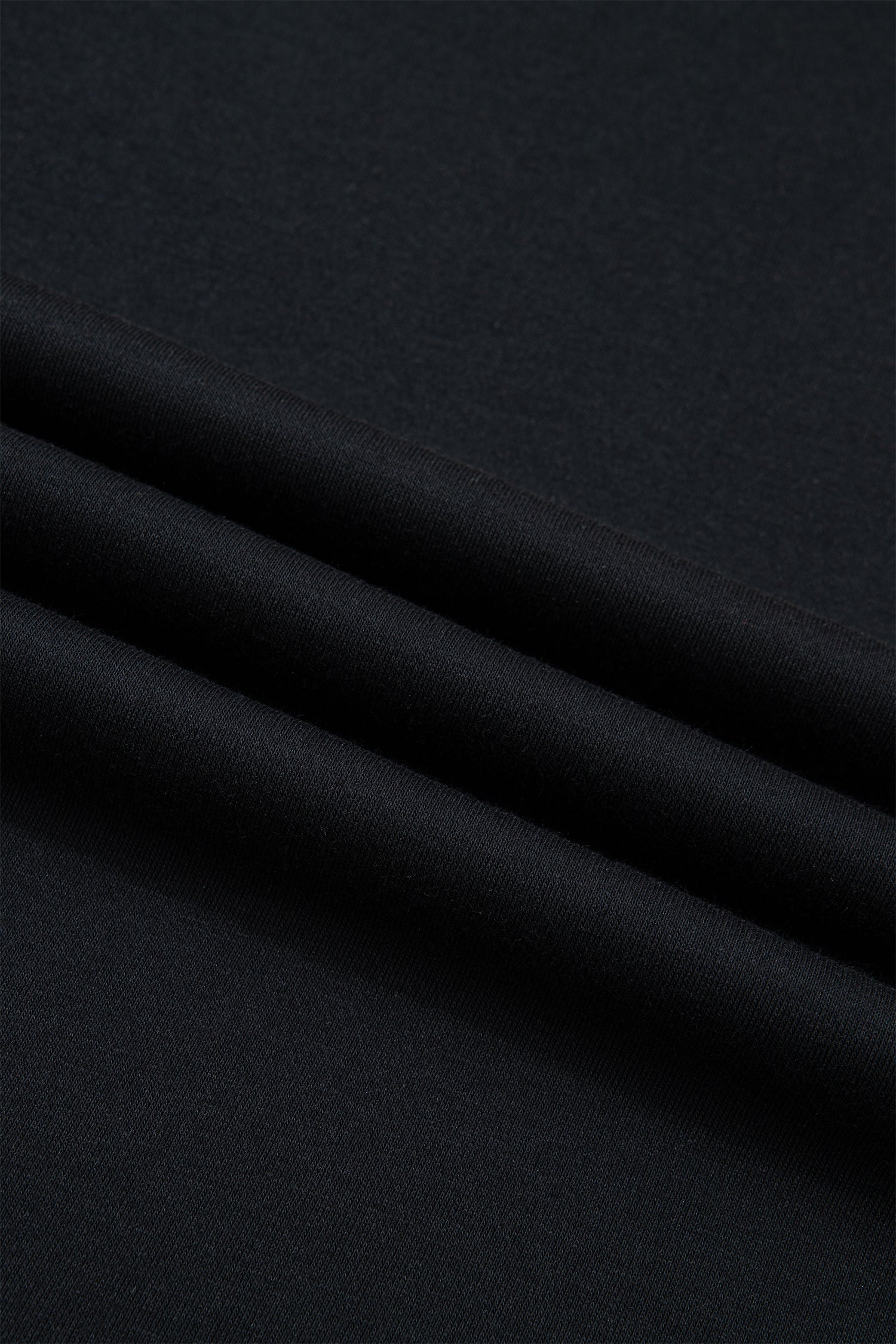 Black Solid Color Dropped Shoulder Long Sleeve Top-Tops/Long Sleeve Tops-[Adult]-[Female]-2022 Online Blue Zone Planet