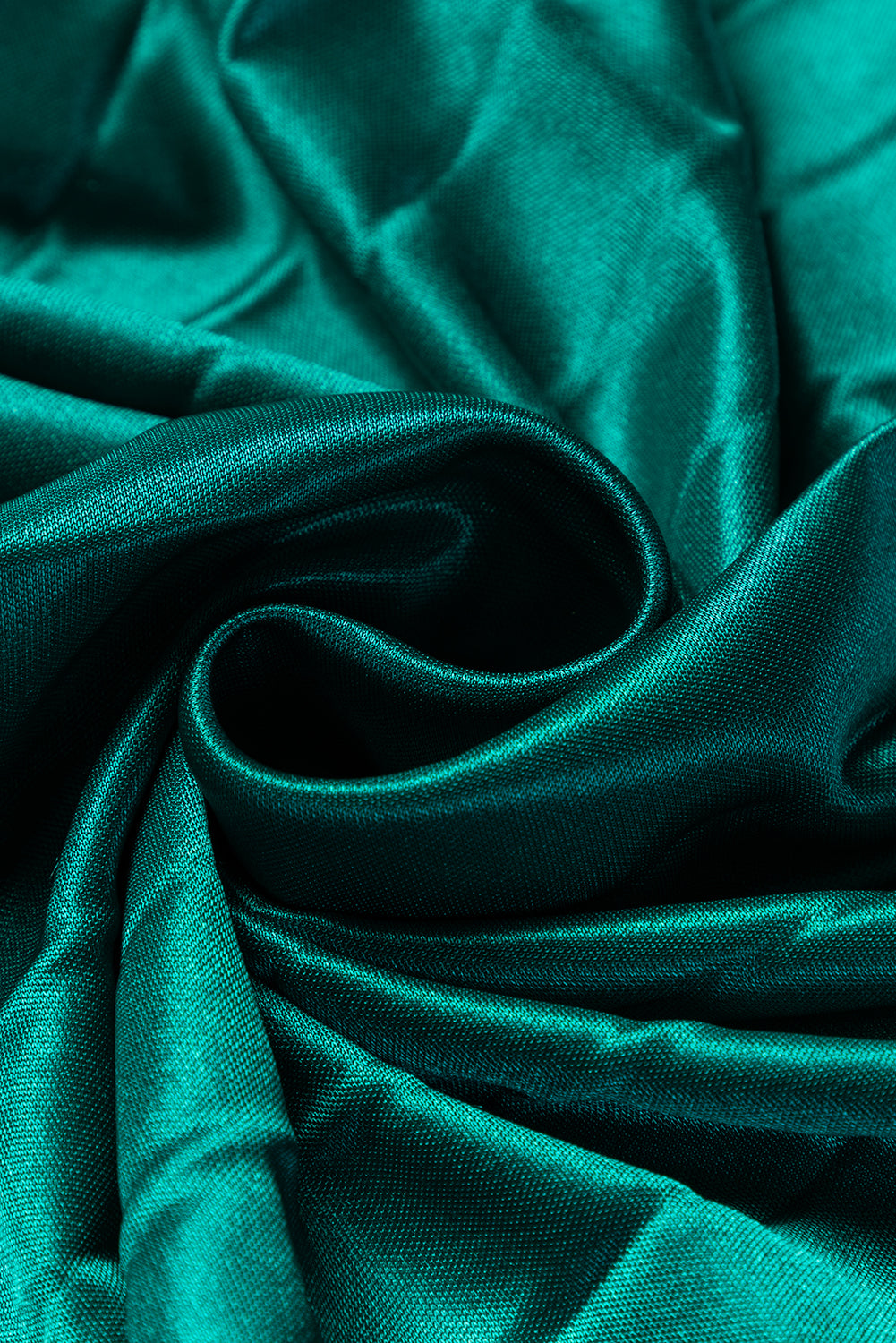 Blackish Green Satin Elastic Waist Pleated Maxi Skirt-Bottoms/Skirts & Petticoat-[Adult]-[Female]-2022 Online Blue Zone Planet