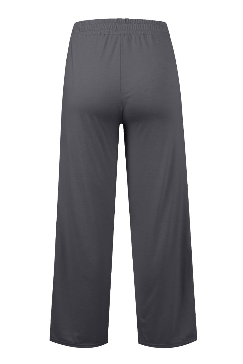 Drawstring Elastic Waist Wide Leg Pants-BOTTOMS SIZES SMALL MEDIUM LARGE-[Adult]-[Female]-2022 Online Blue Zone Planet