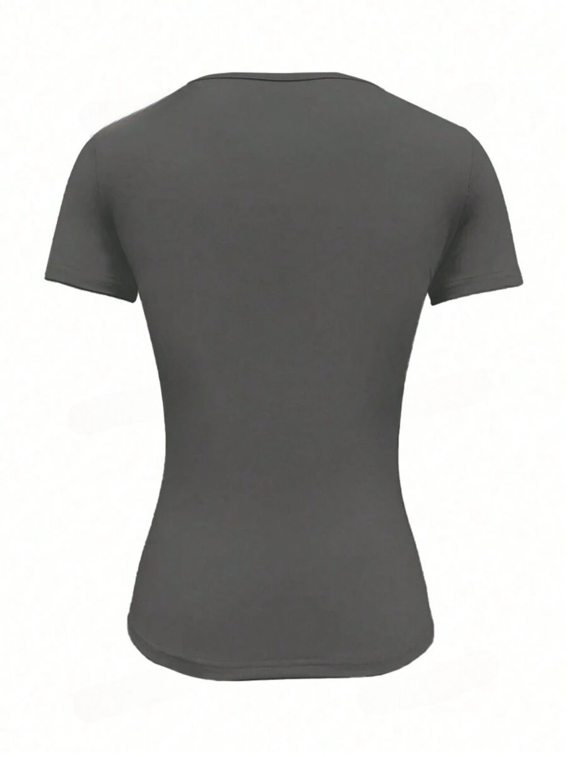 Round Neck Short Sleeve T-Shirt-TOPS / DRESSES-[Adult]-[Female]-2022 Online Blue Zone Planet