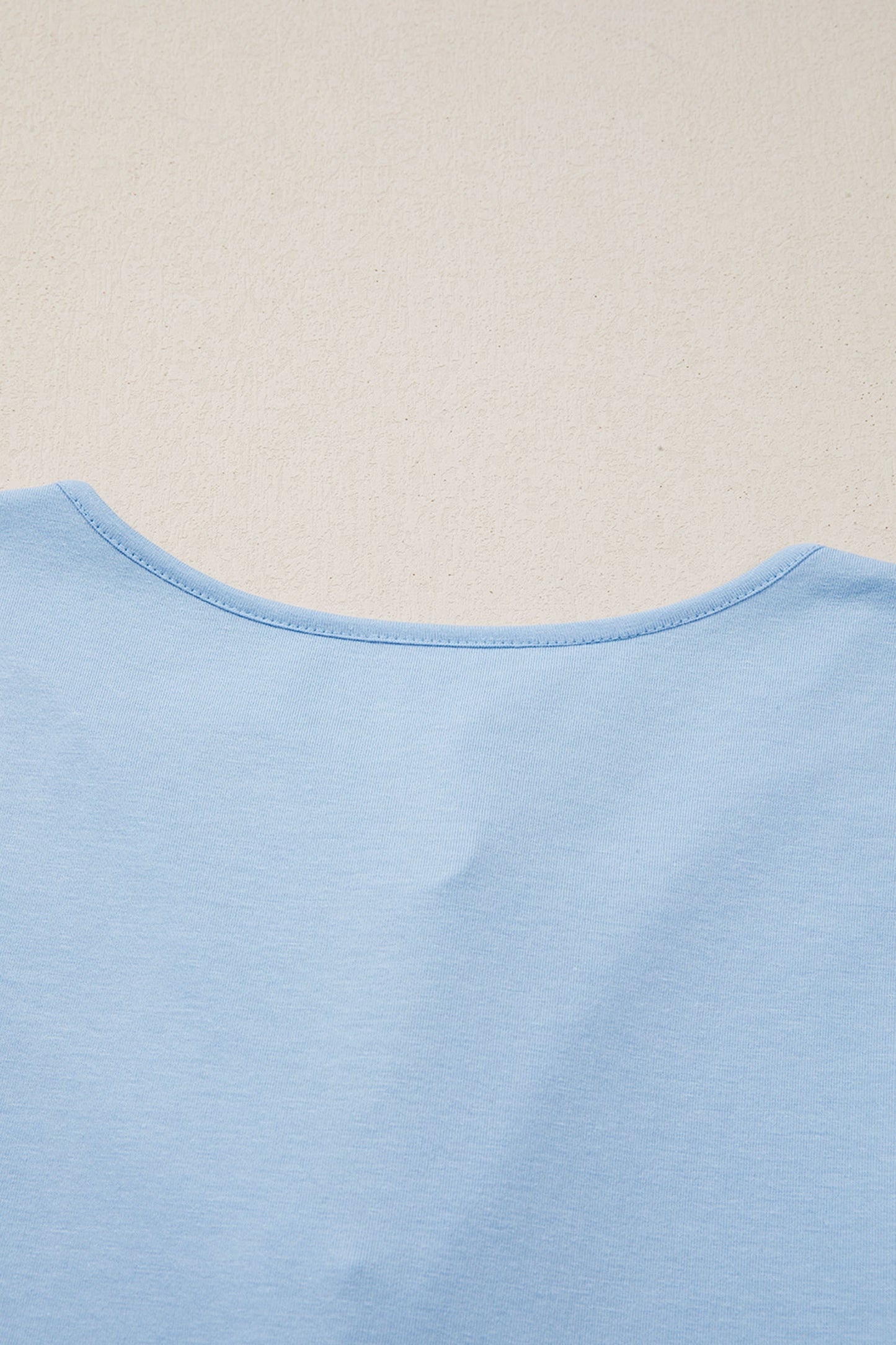 Beau Blue Plus Size Solid Color Bow Tie Peplum Tank Top-Plus Size/Plus Size Tops/Plus Size Tank Tops-[Adult]-[Female]-2022 Online Blue Zone Planet