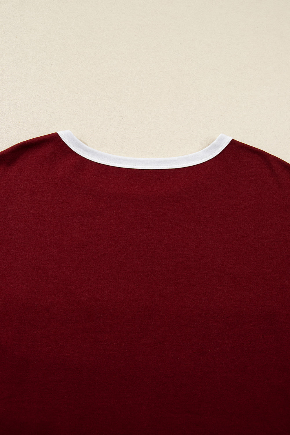 Red Dahlia Cheerful Daisy Flower Patched Round Neck Long Sleeve Top-Tops/Long Sleeve Tops-[Adult]-[Female]-2022 Online Blue Zone Planet