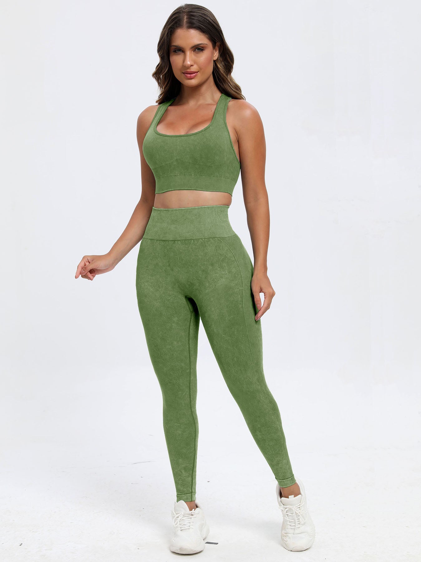 Scoop Neck Wide Strap Top and Pants Active Set-BOTTOMS SIZES SMALL MEDIUM LARGE-[Adult]-[Female]-2022 Online Blue Zone Planet