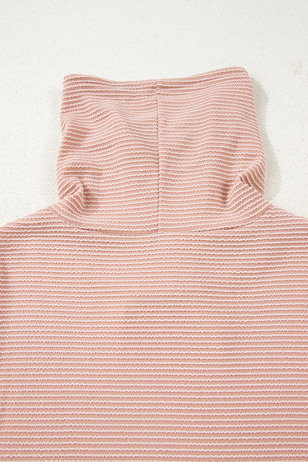 Pale Chestnut Horizontal Twist Ribbed Drawstring Cowl Neck Knit Top-Tops/Long Sleeve Tops-[Adult]-[Female]-2022 Online Blue Zone Planet